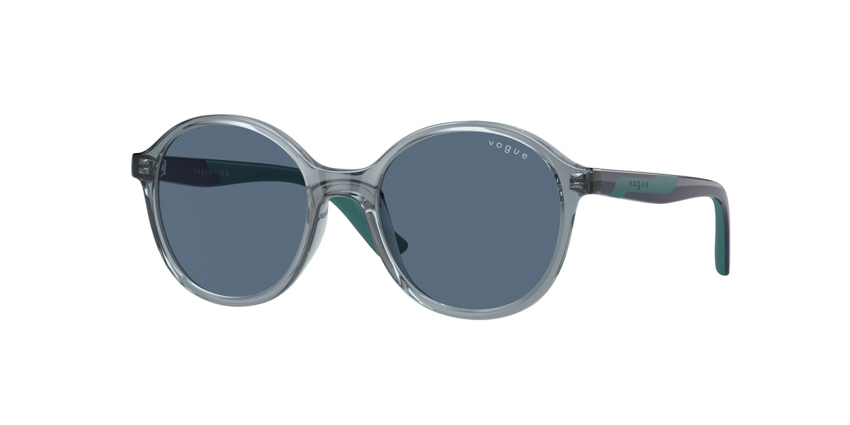 VOGUE JUNIOR SUN VJ2018 Round Sunglasses 296680-Transparent Light Blue 45-125-16 - Color Map Blue