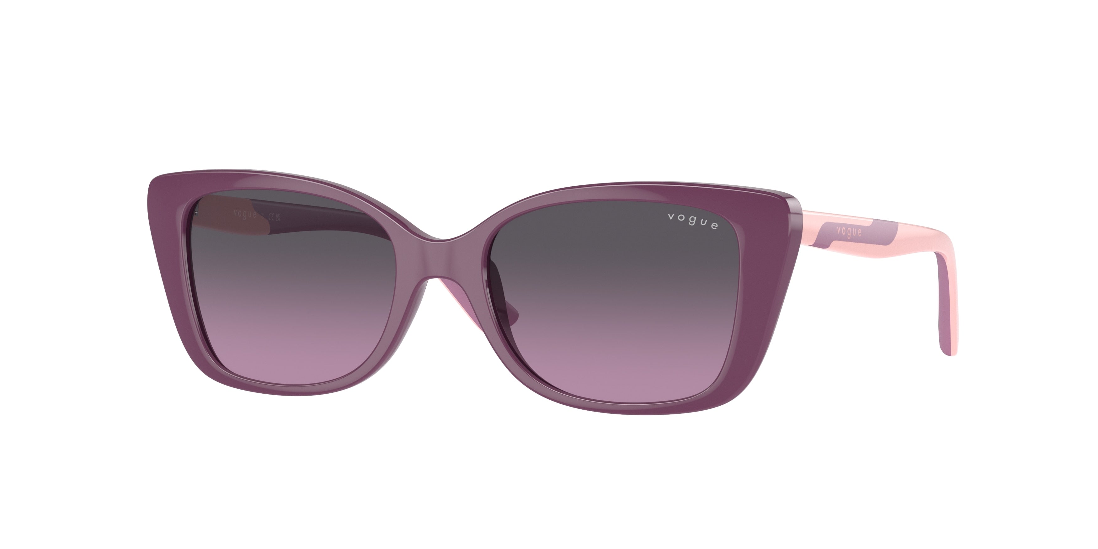 VOGUE JUNIOR SUN VJ2022 Butterfly Sunglasses 31304Q-Full Purple 48-125-16 - Color Map Violet
