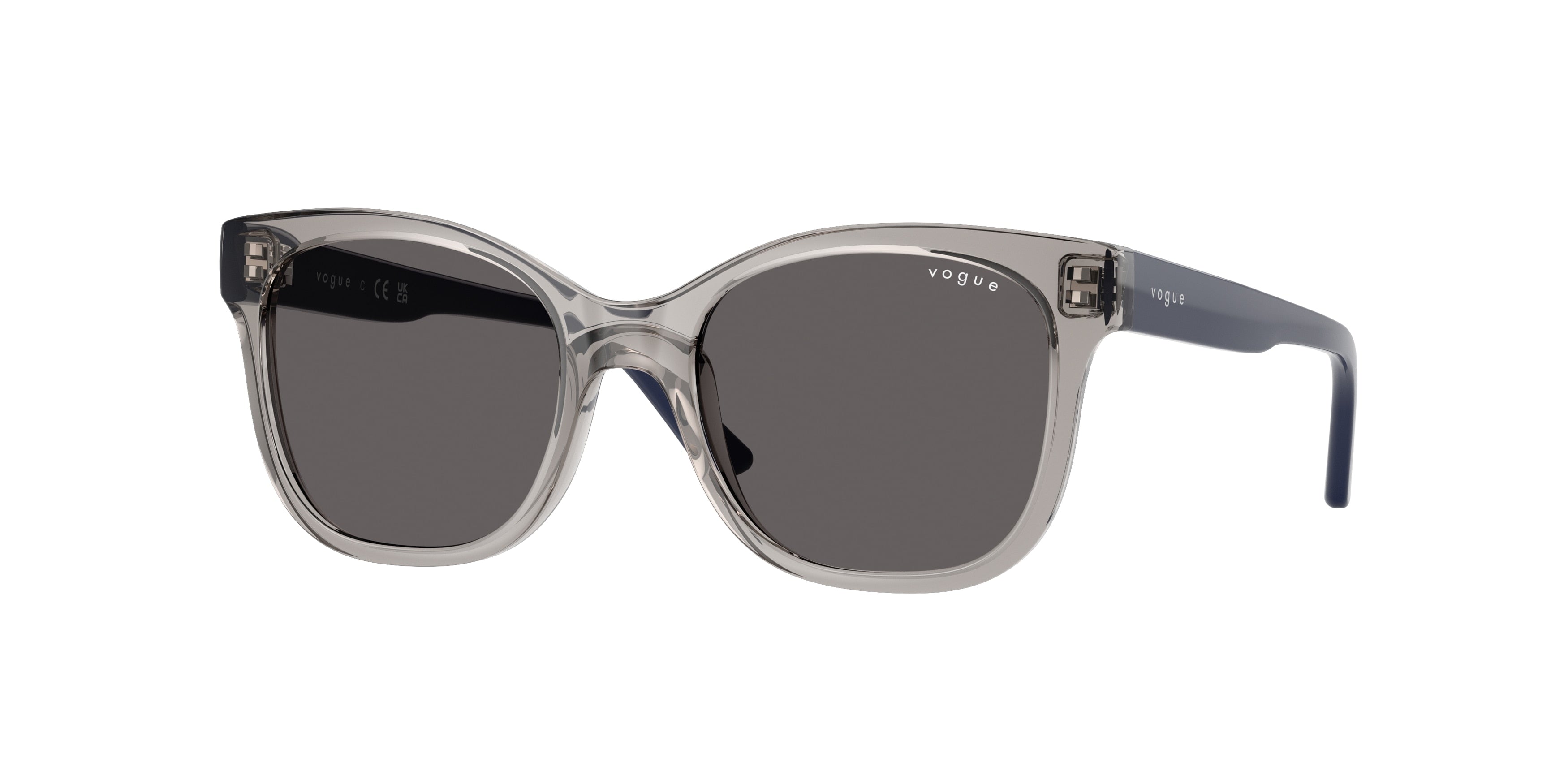 VOGUE JUNIOR SUN VJ2023 Butterfly Sunglasses 272687-Transparent Grey 47-125-17 - Color Map Grey