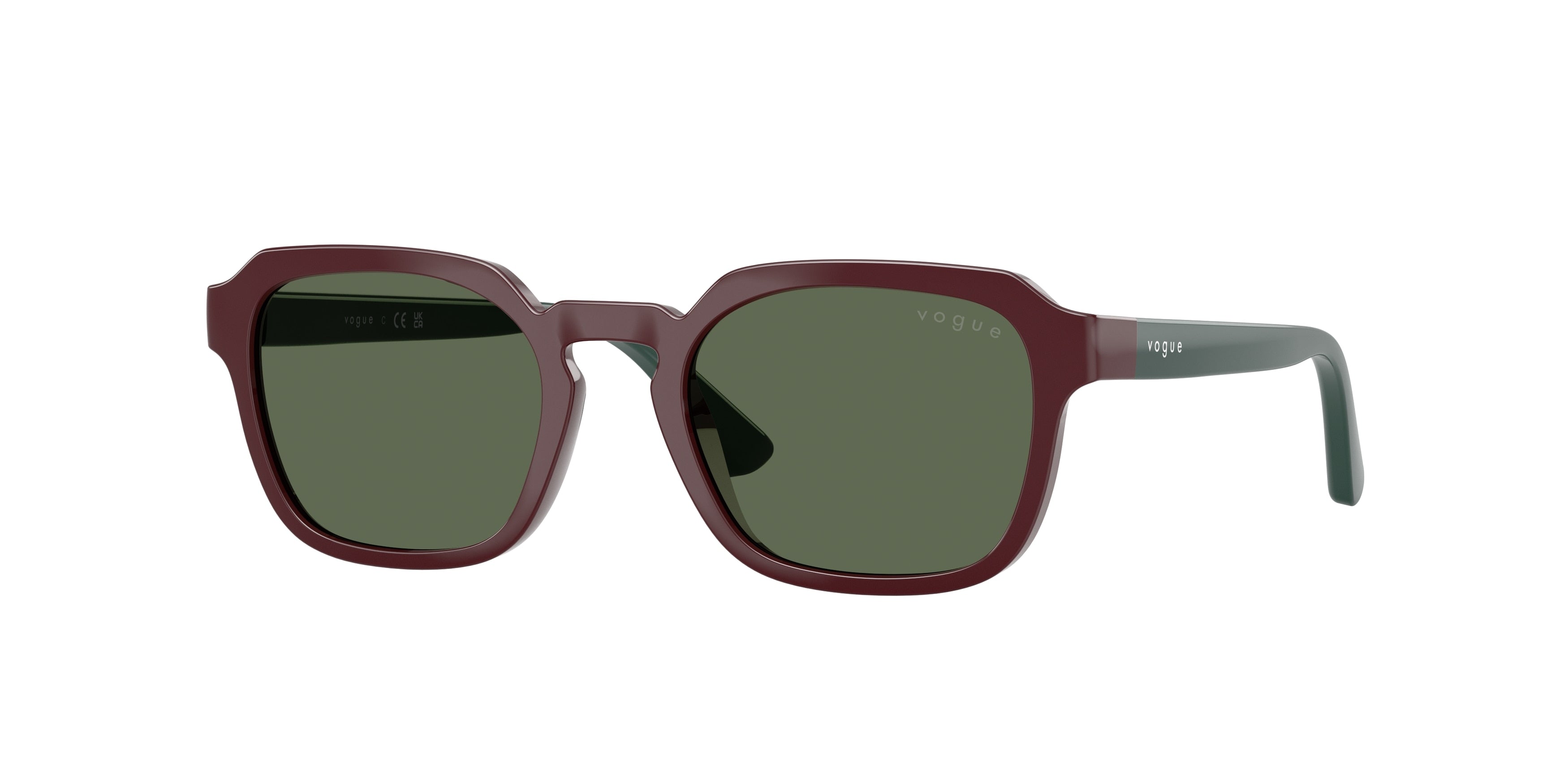 VOGUE JUNIOR SUN VJ2025 Irregular Sunglasses 247371-Full Bordeaux 46-130-18 - Color Map Red