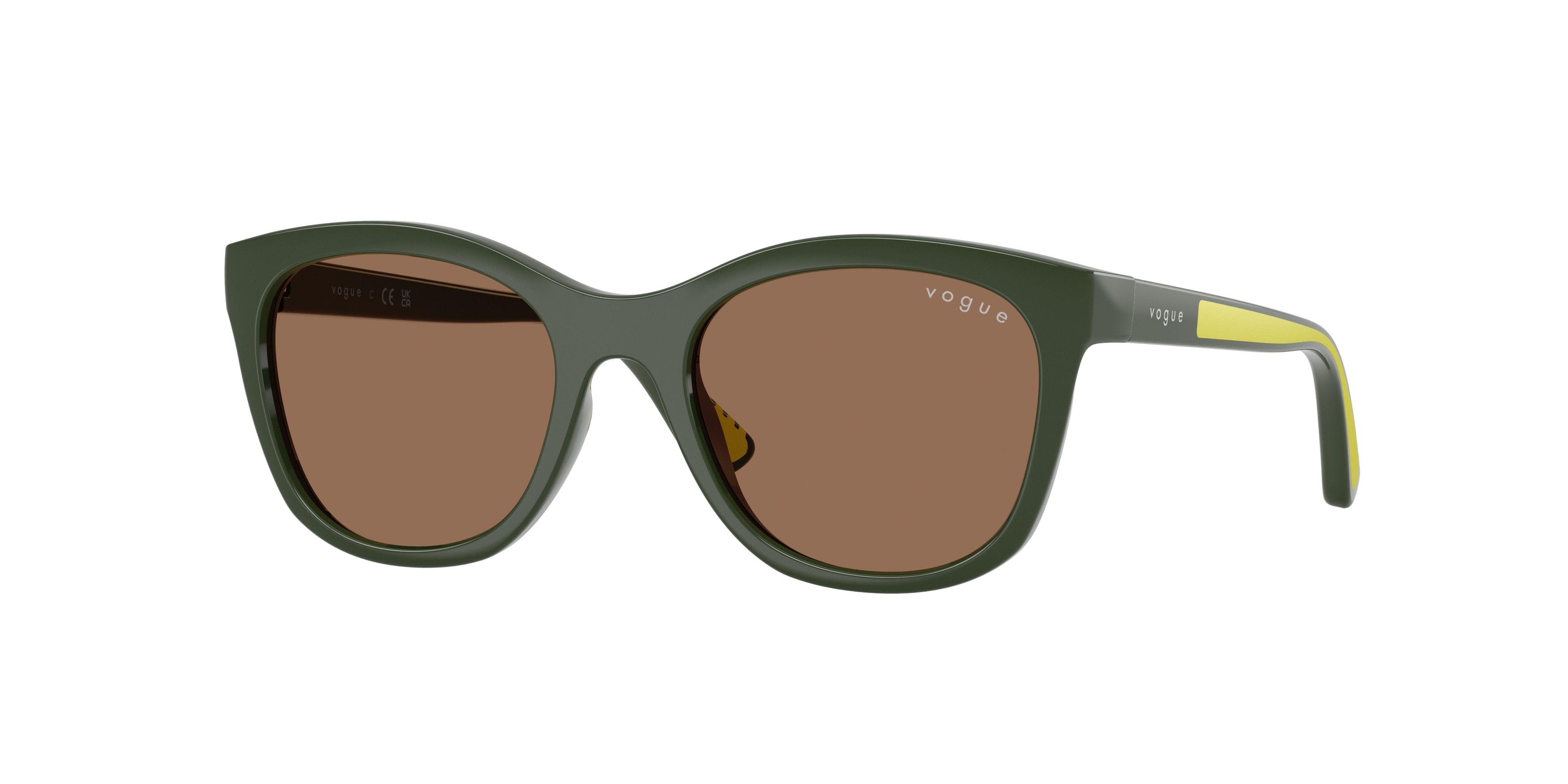 VOGUE JUNIOR SUN VJ2028 Phantos Sunglasses 320873-Full Dark Green 46-125-17 - Color Map Green