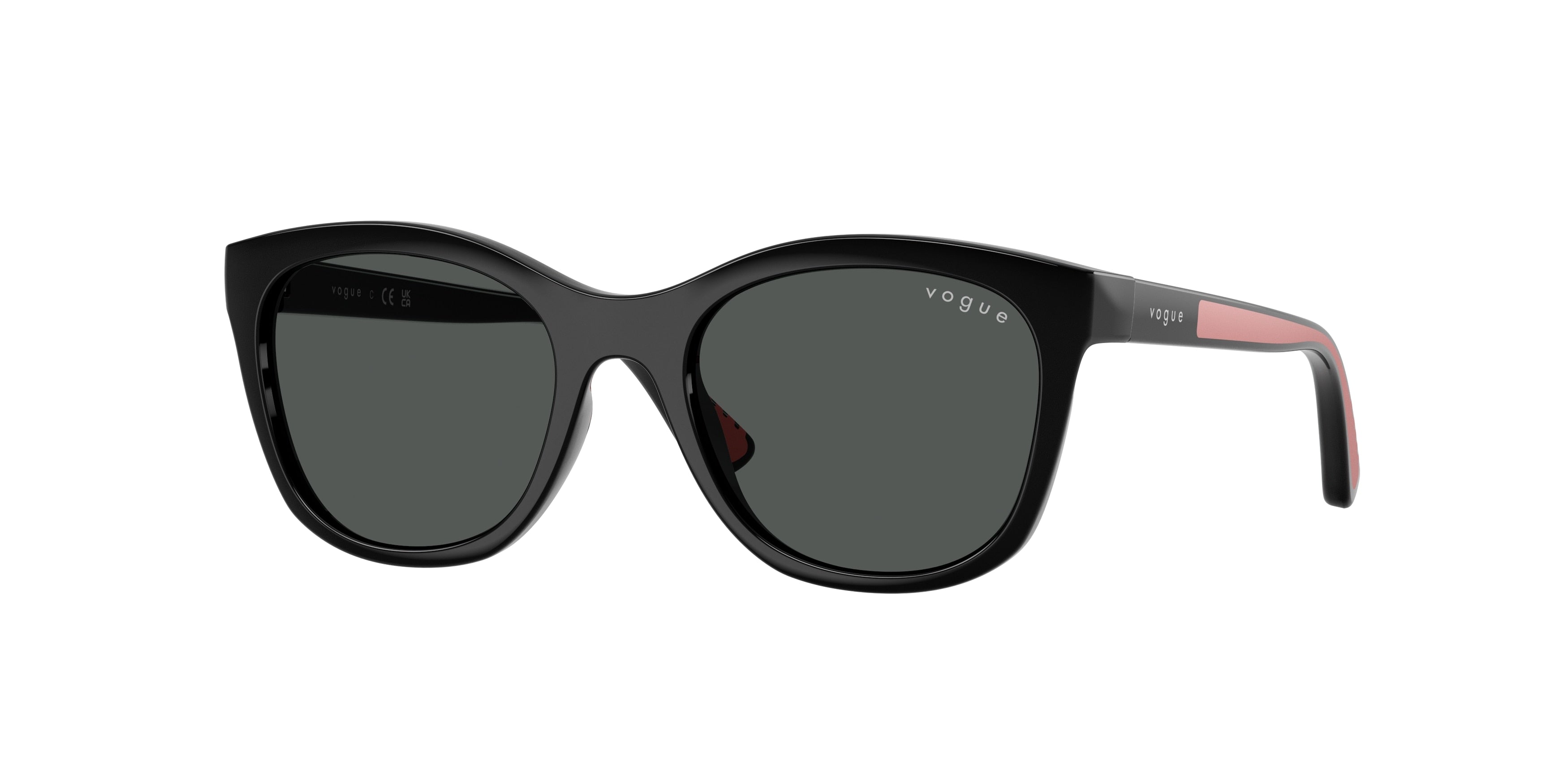 VOGUE JUNIOR SUN VJ2028 Phantos Sunglasses W44/87-Black 46-125-17 - Color Map Black