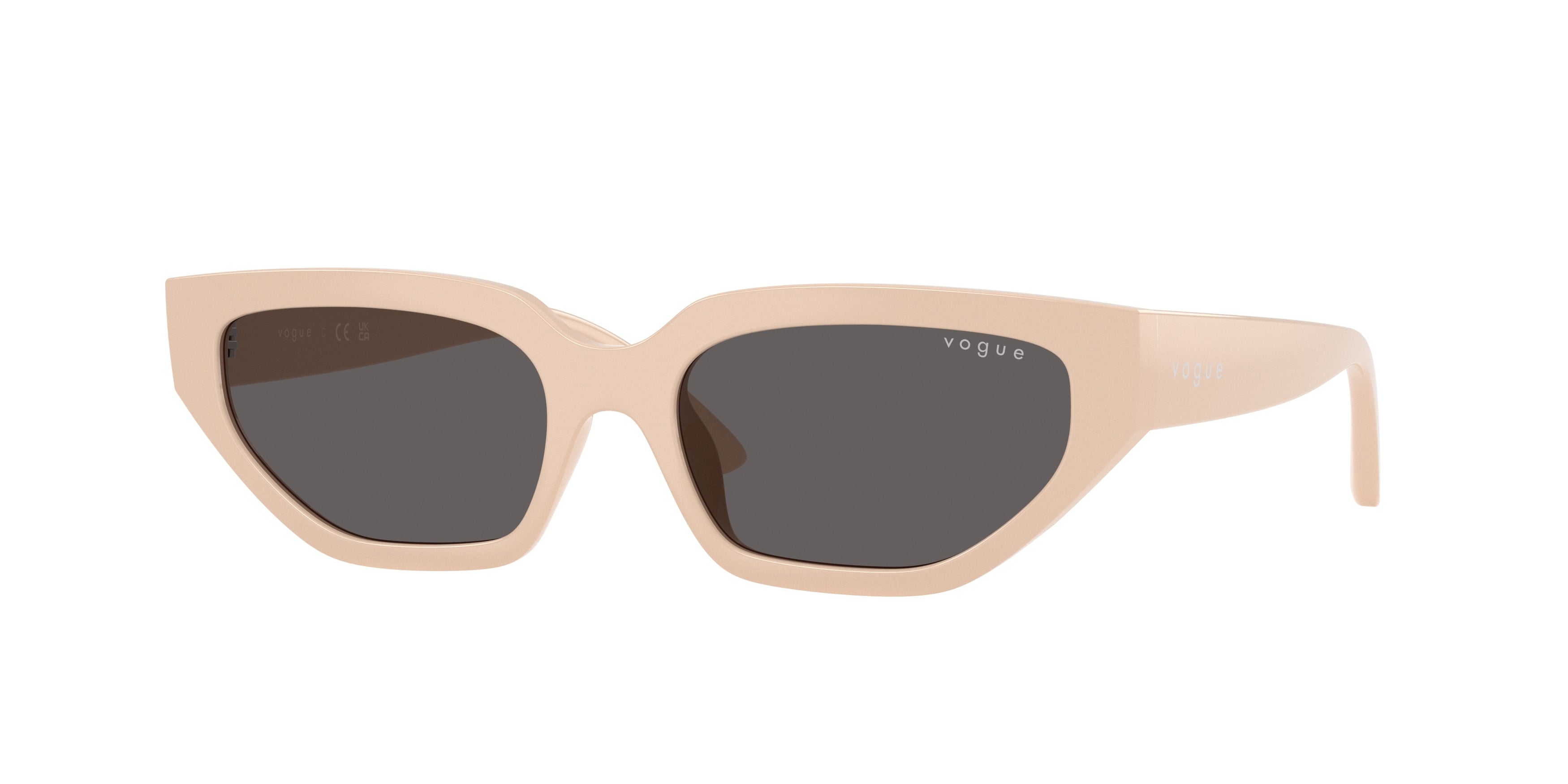 VOGUE JUNIOR SUN VJ2029 Irregular Sunglasses 320687-Full Beige 52-134-16 - Color Map Beige