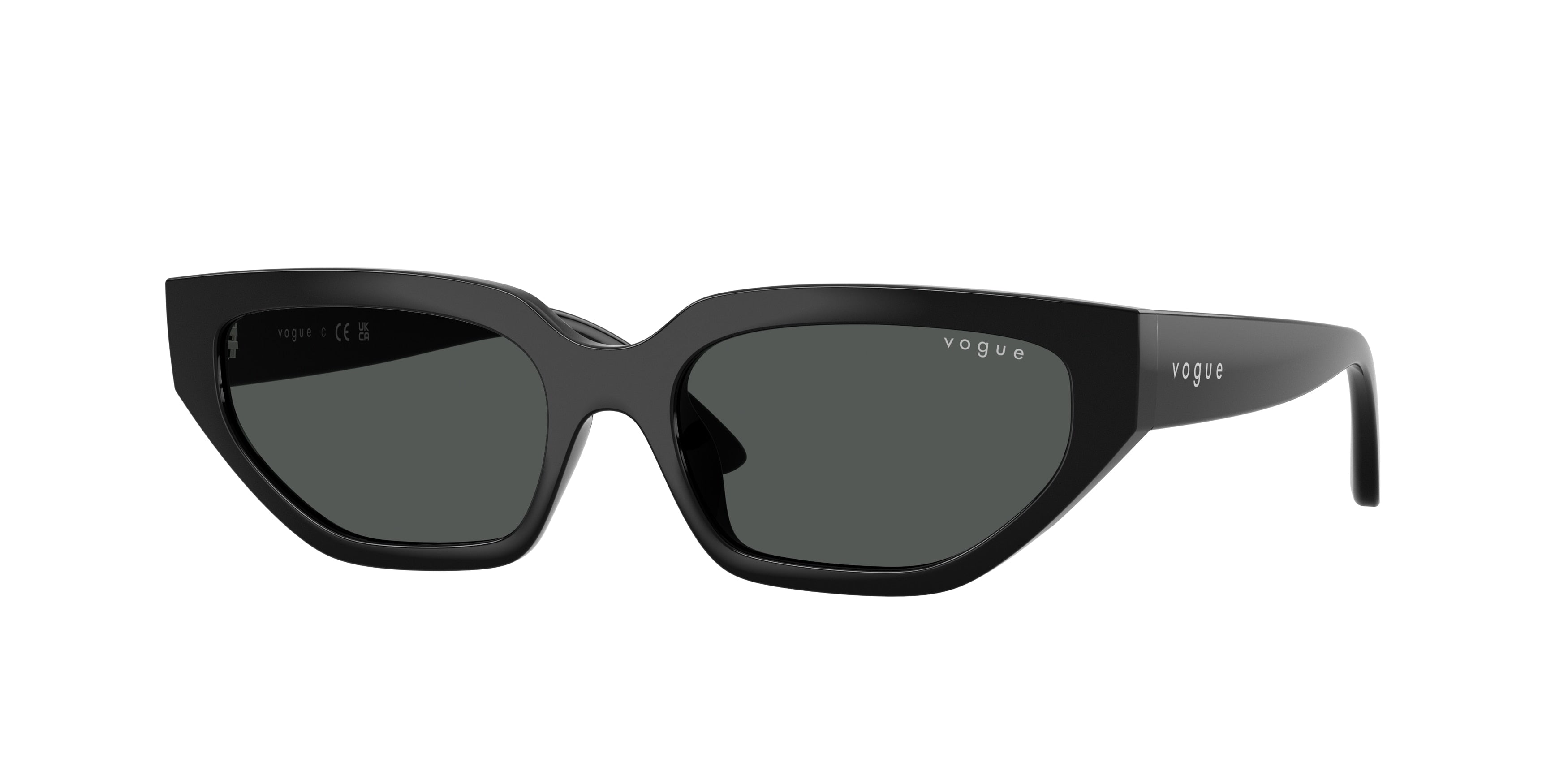 VOGUE JUNIOR SUN VJ2029 Irregular Sunglasses W44/87-Black 52-134-16 - Color Map Black