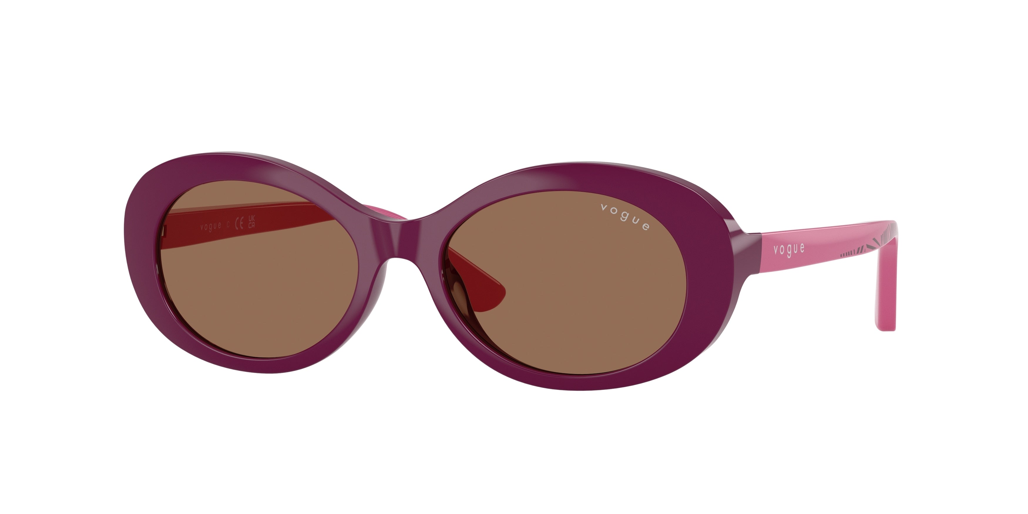 VOGUE JUNIOR SUN VJ2032 Oval Sunglasses 321373-Full Purple 49-130-16 - Color Map Violet