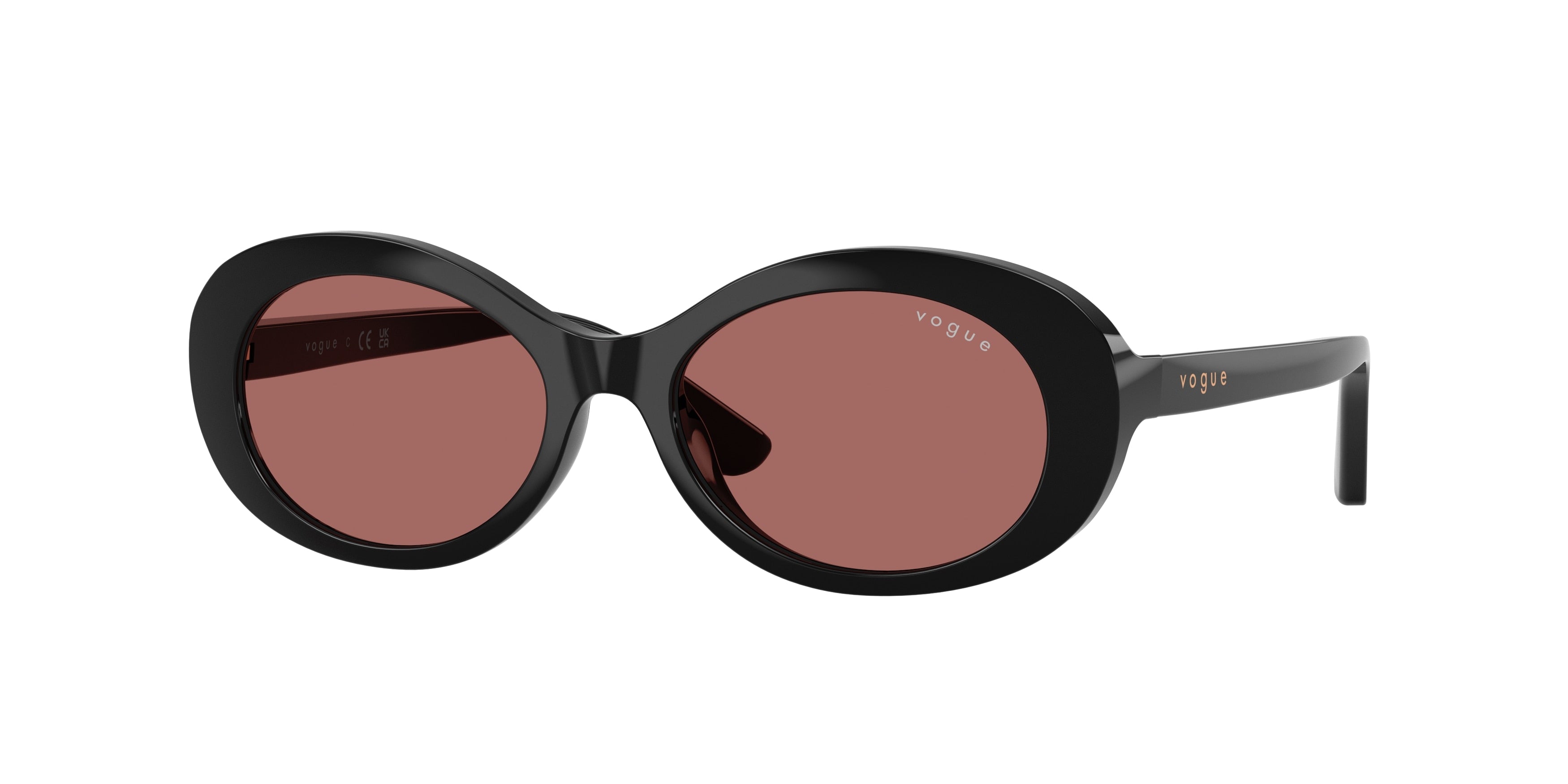 VOGUE JUNIOR SUN VJ2032 Oval Sunglasses W44/69-Black 49-130-16 - Color Map Black
