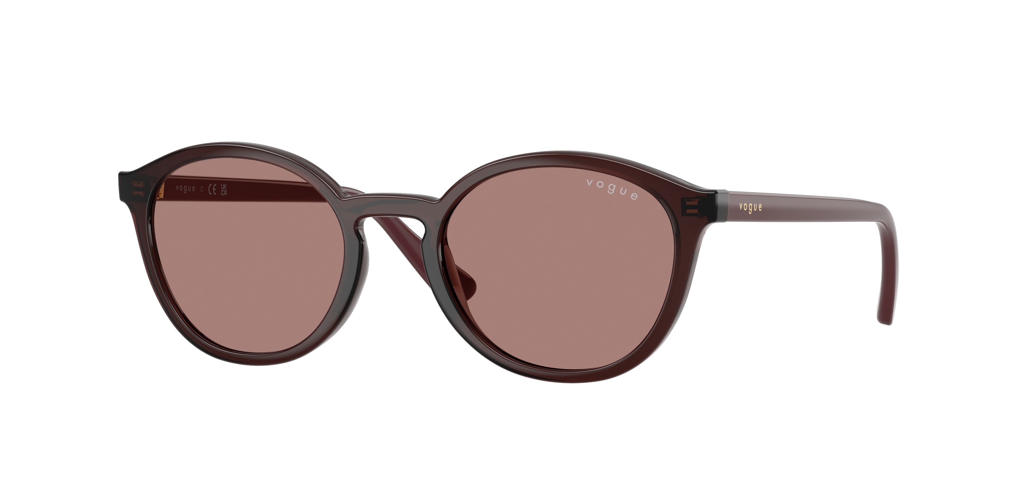 VOGUE JUNIOR SUN VJ2033 Phantos Sunglasses 327073-Transparent Bordeaux 48-135-19 - Color Map Red