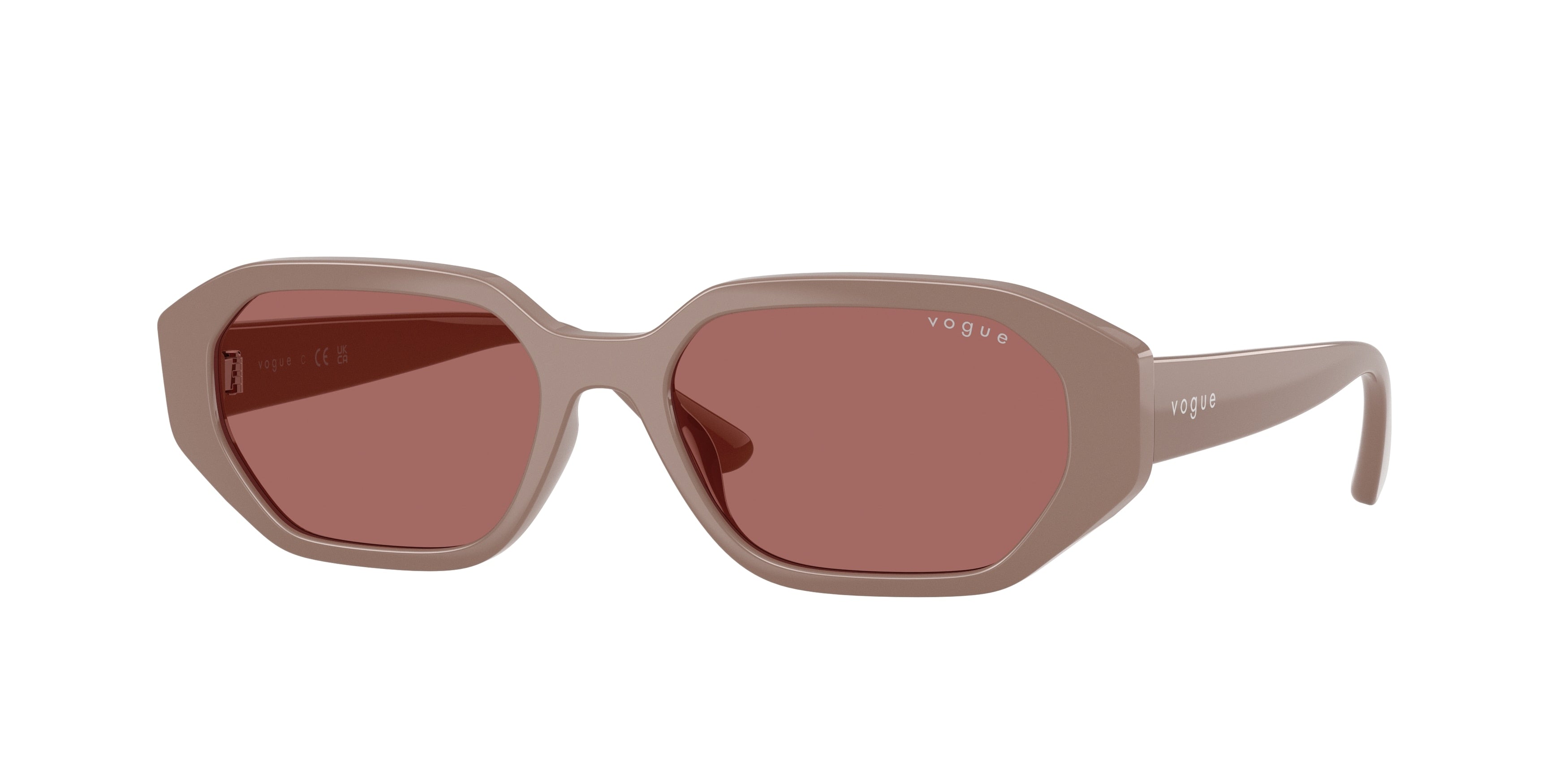 VOGUE JUNIOR SUN VJ2034 Irregular Sunglasses 327269-Taupe 52-132-16 - Color Map Brown