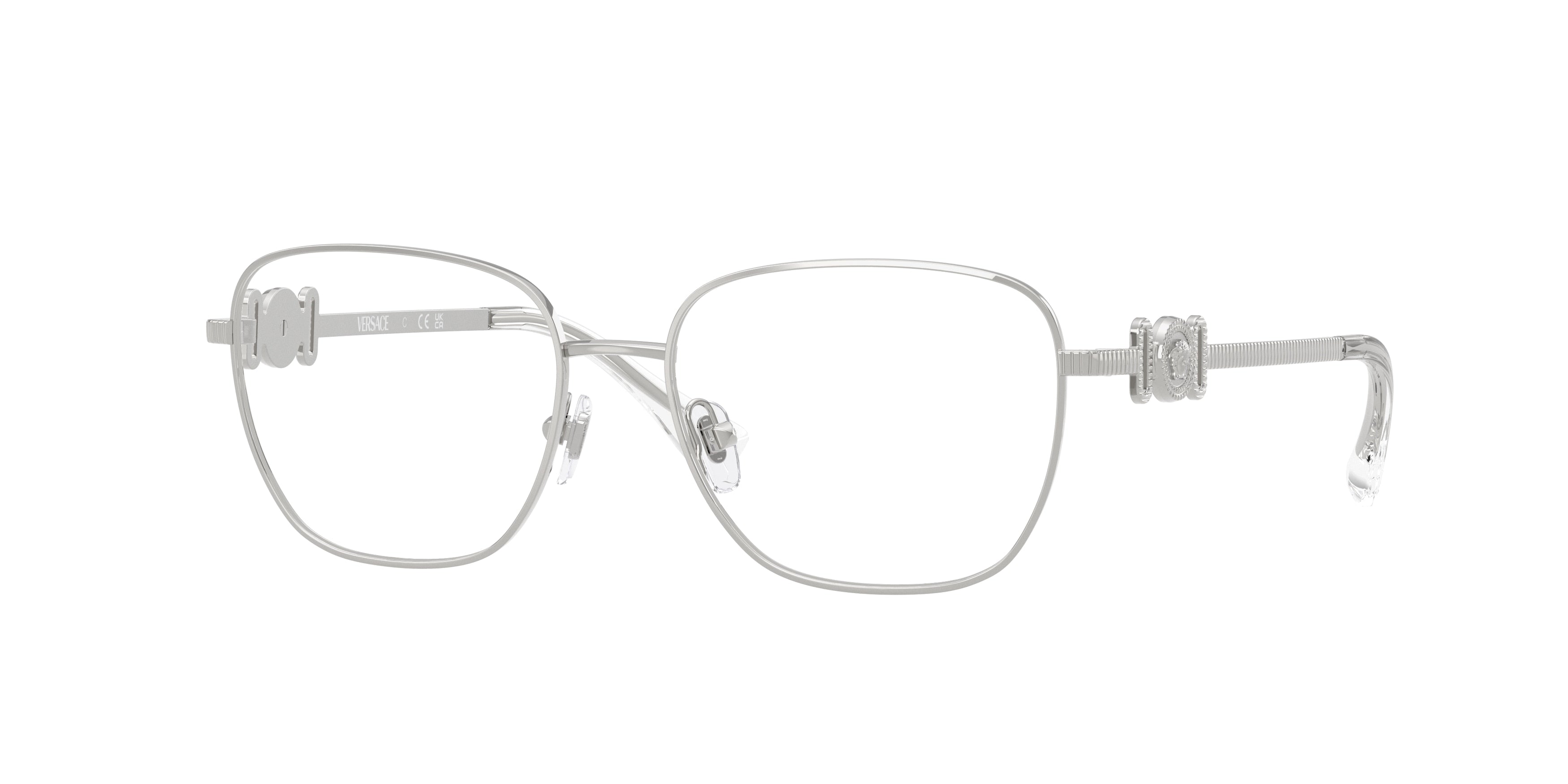 Versace Kids VK1003 Phantos Eyeglasses 5533-Silver 50-130-15 - Color Map Silver
