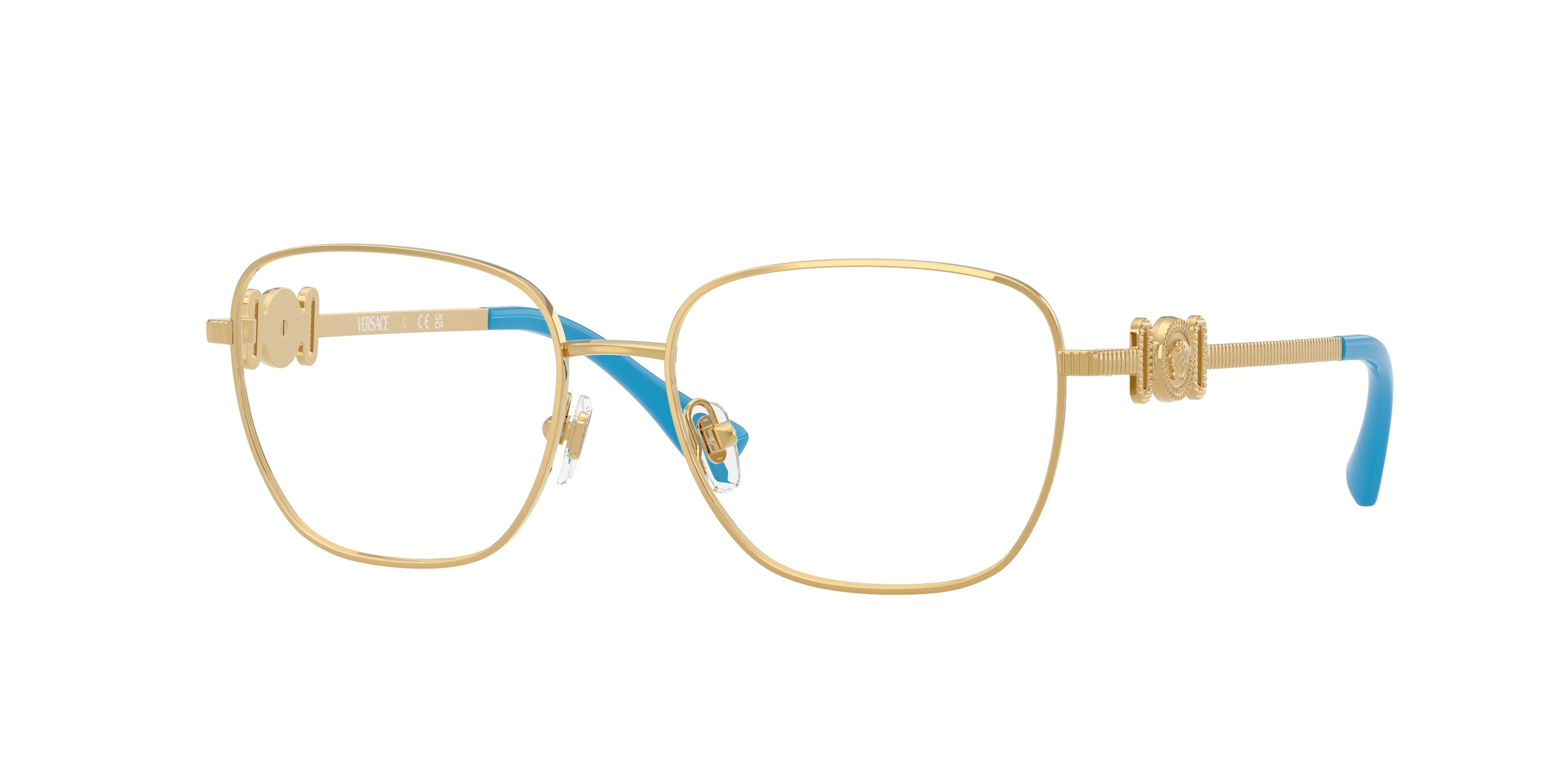 Versace Kids VK1003 Phantos Eyeglasses 5550-Gold 50-130-15 - Color Map Gold
