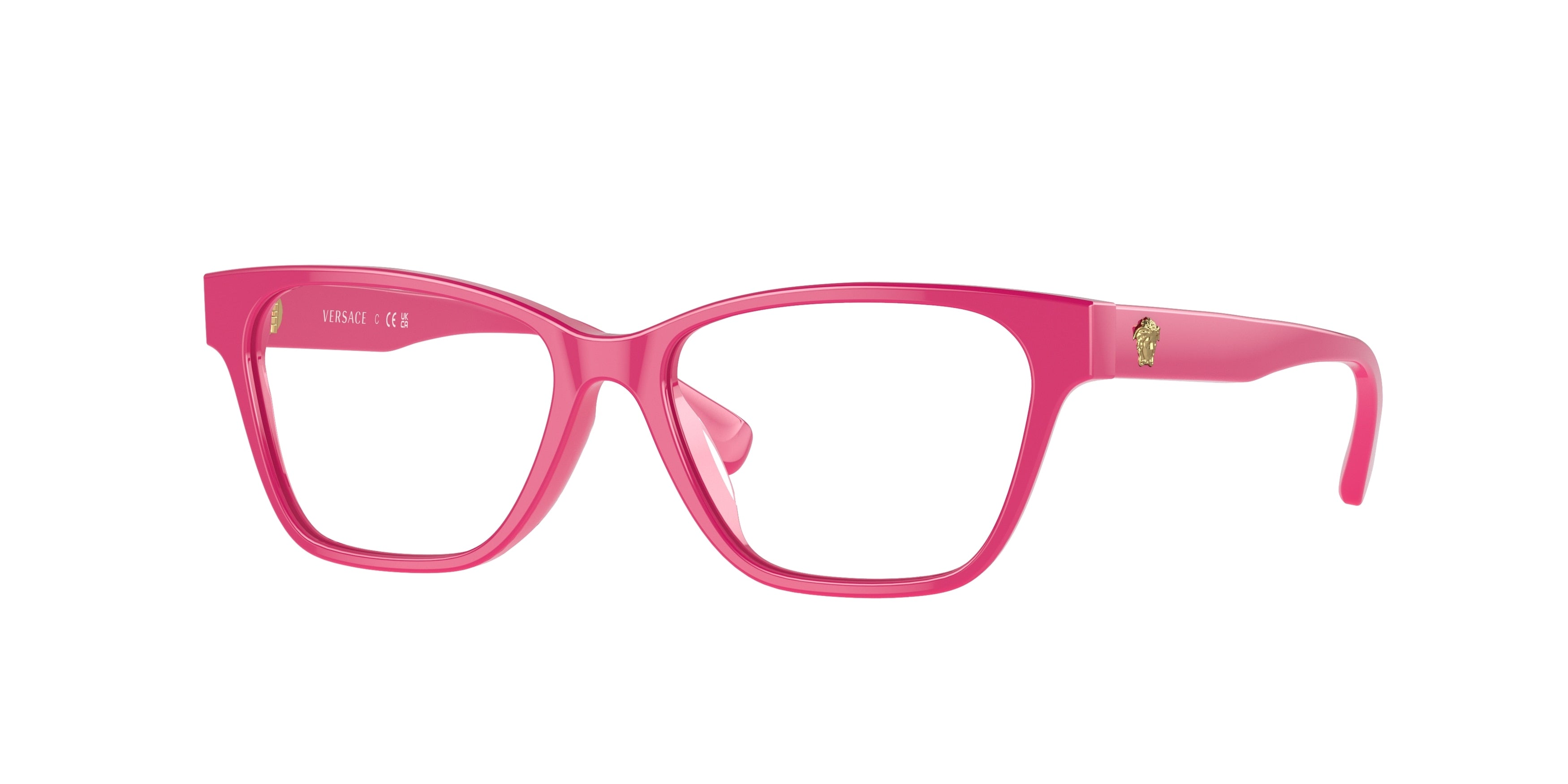 Versace Kids VK3003U Rectangle Eyeglasses 5367-Fuchsia 48-130-14 - Color Map Pink