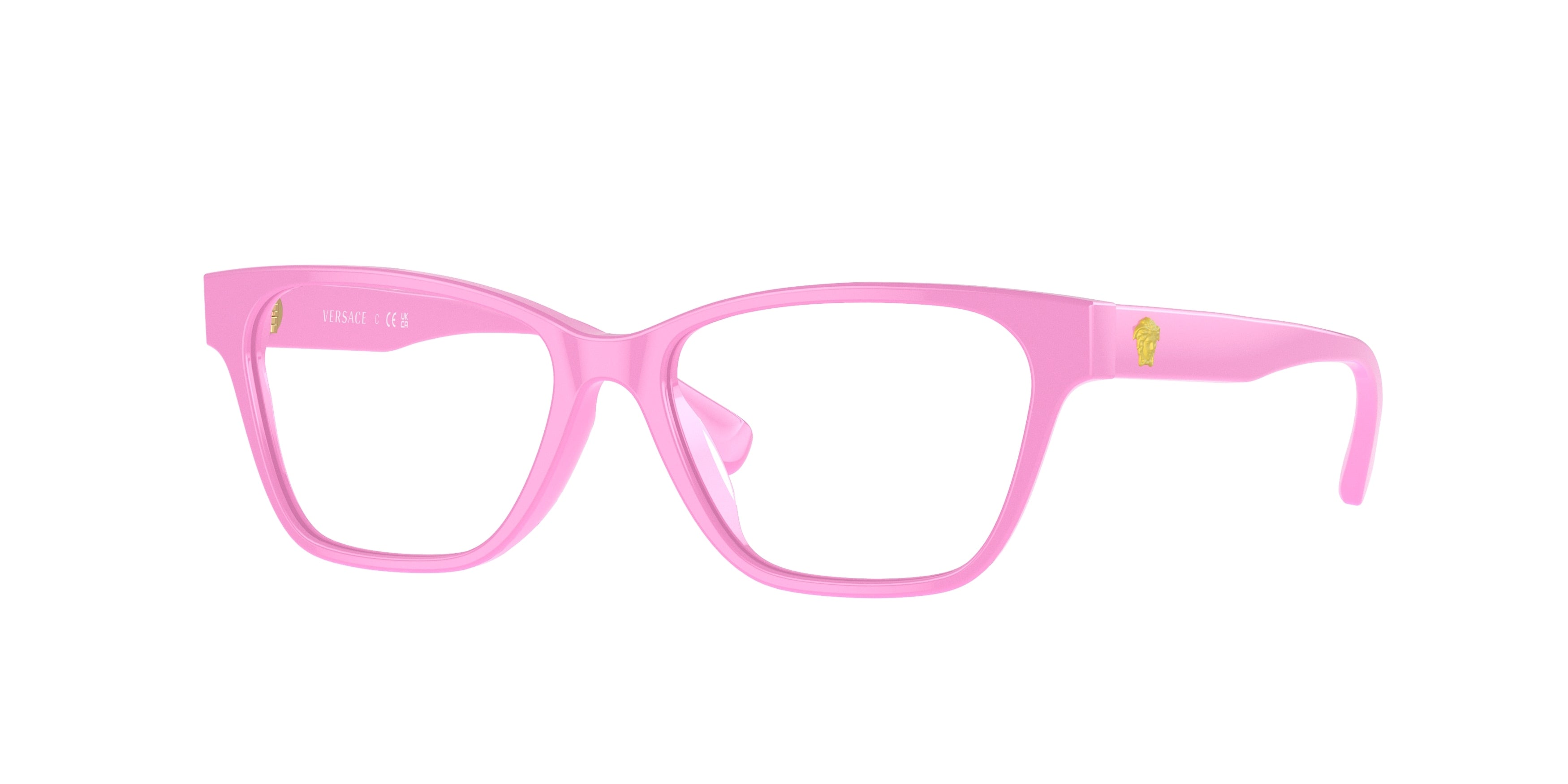 Versace Kids VK3003U Rectangle Eyeglasses 5399-Pink 48-130-14 - Color Map Pink