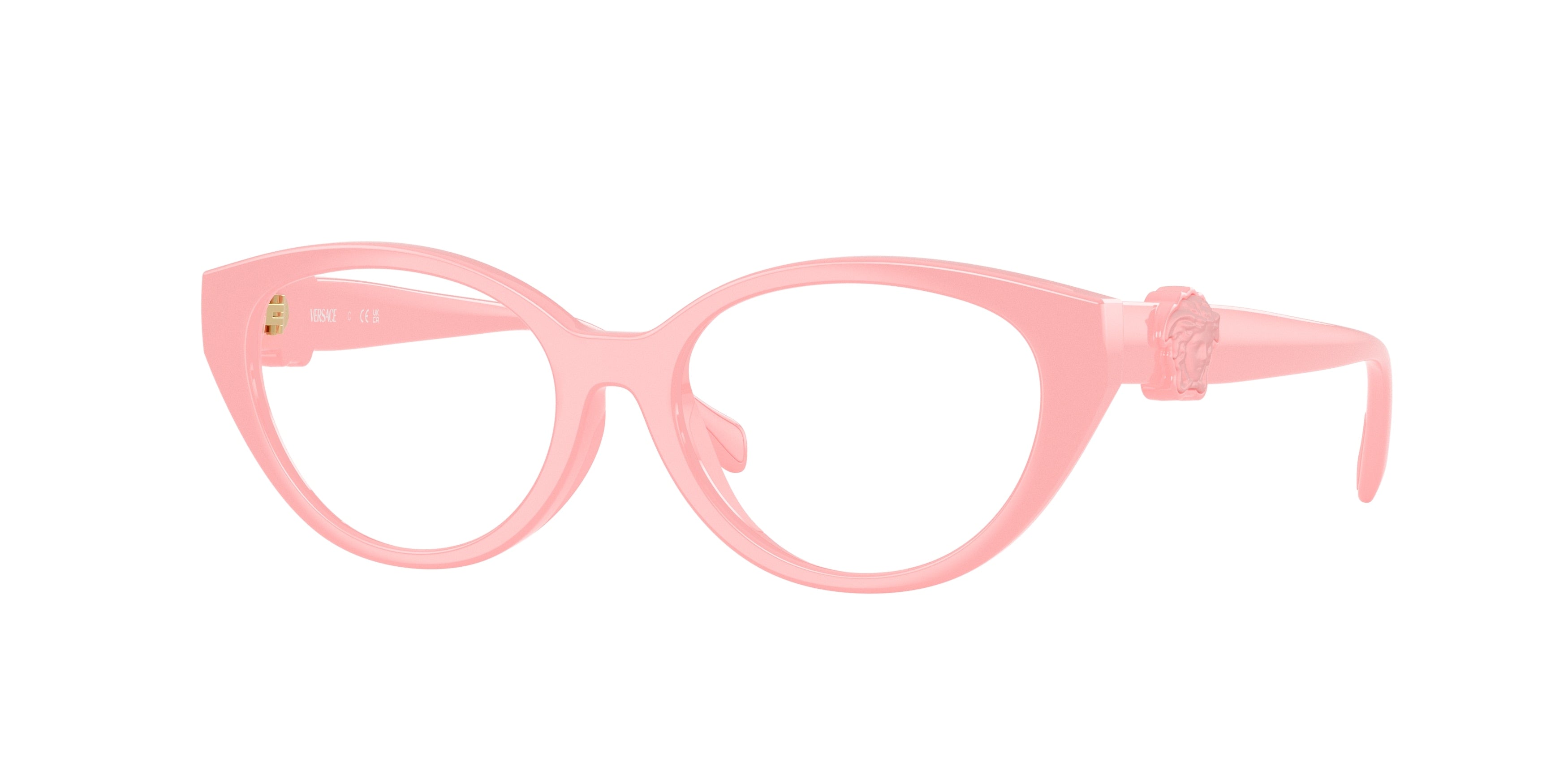 Versace Kids VK3010U Cat Eye Eyeglasses 5452-Pink 48-130-15 - Color Map Pink