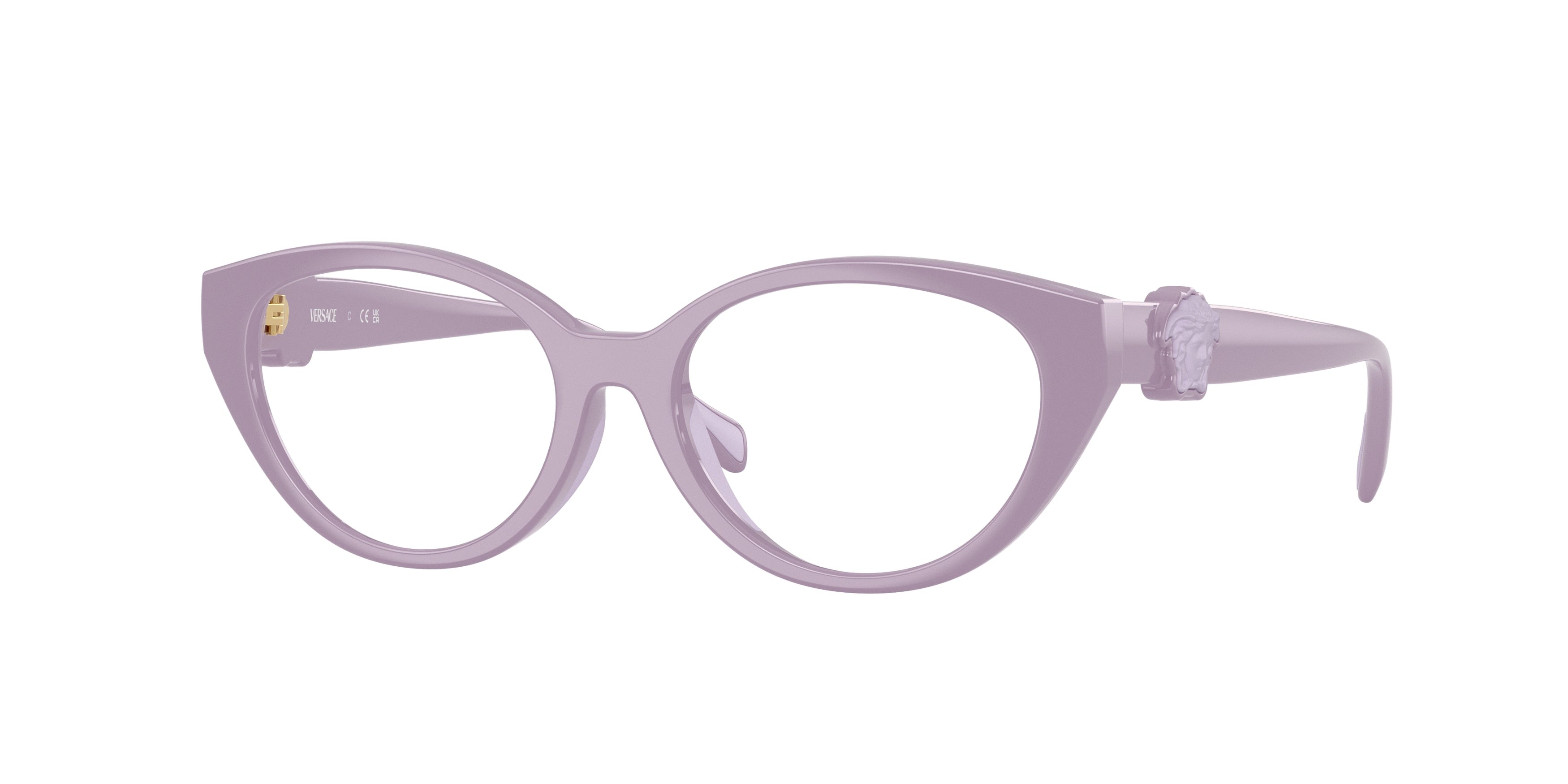 Versace Kids VK3010U Cat Eye Eyeglasses 5526-Lilac 48-130-15 - Color Map Violet