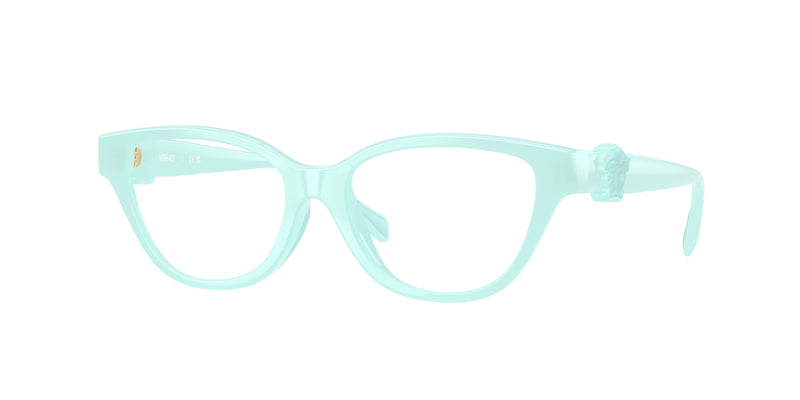 Versace Kids VK3011U Cat Eye Eyeglasses 5528-Opaline Light Blue/Green 49-130-15 - Color Map Blue
