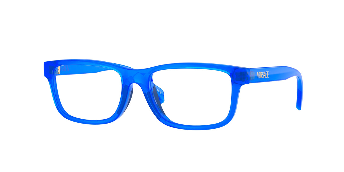 Versace Kids VK3013U Rectangle Eyeglasses 5536-Royal Blue Transparent 49-130-16 - Color Map Blue