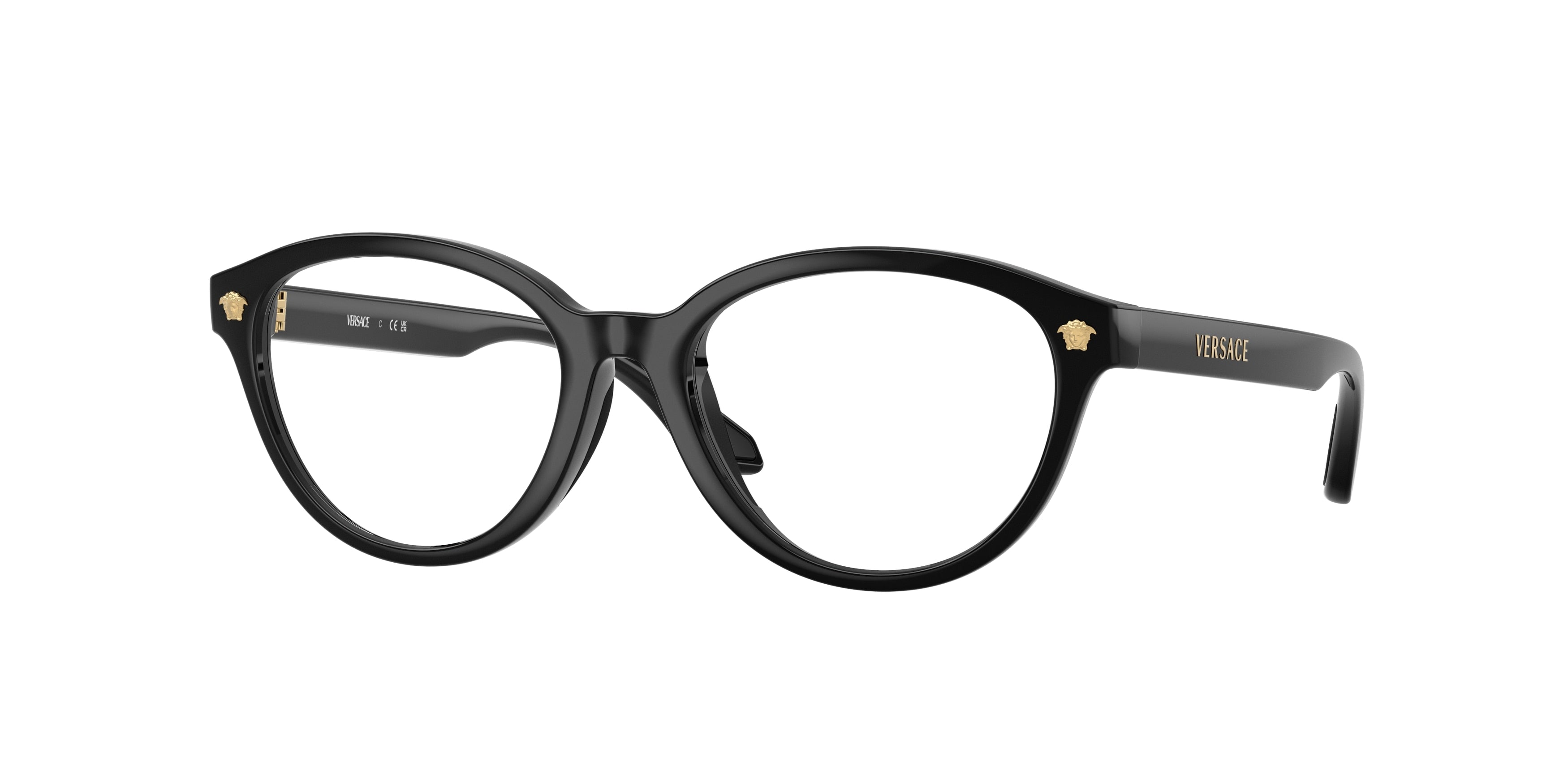 Versace Kids VK3014U Phantos Eyeglasses GB1-Black 48-125-16 - Color Map Black