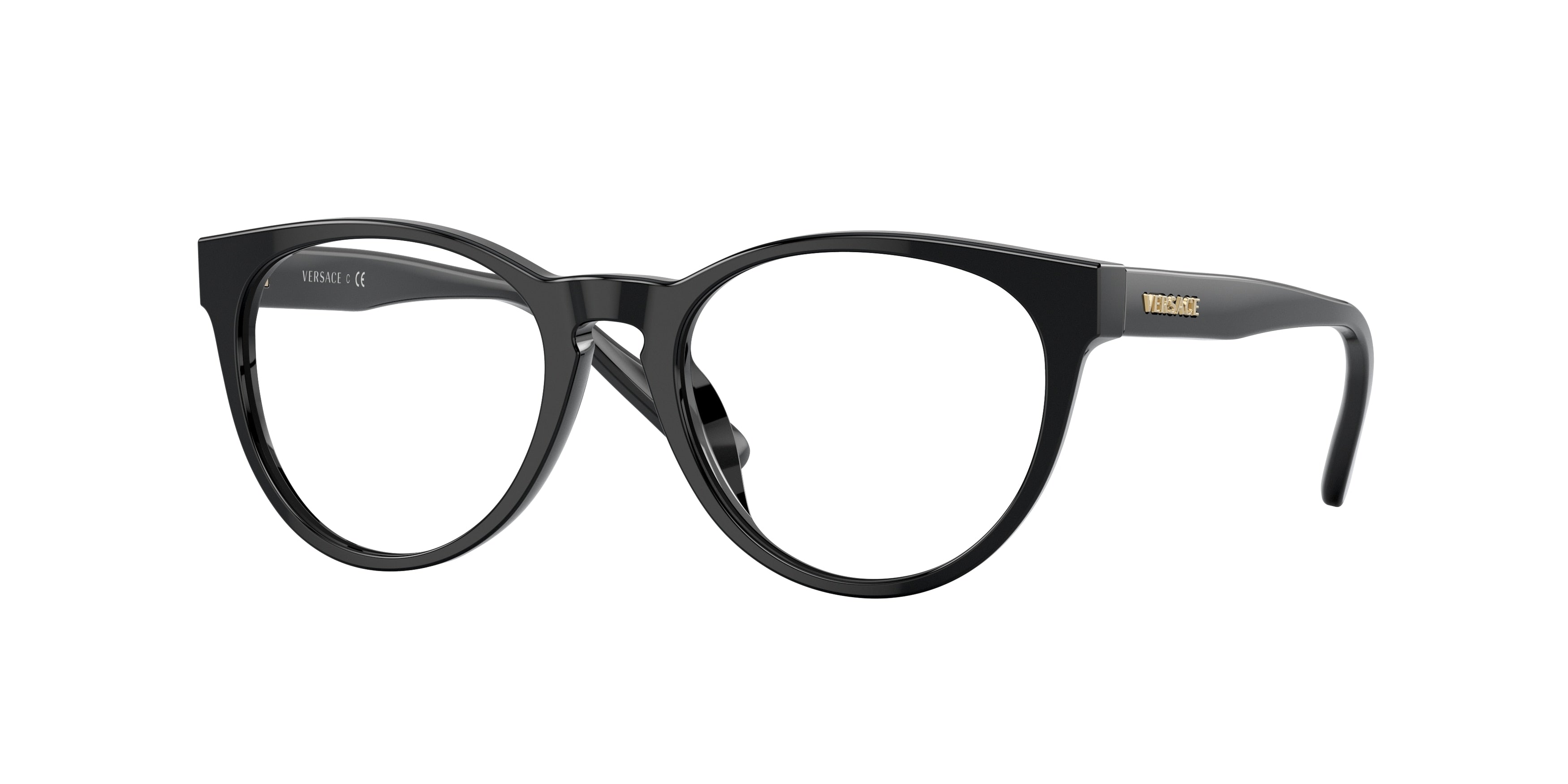 Versace Kids VK3321U Phantos Eyeglasses GB1-Black 48-130-17 - Color Map Black