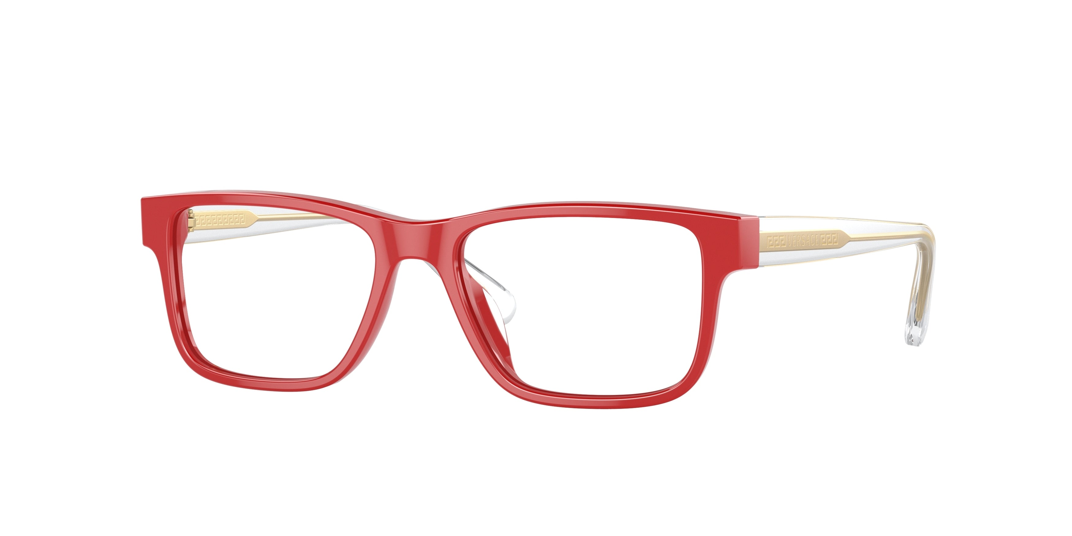 Versace Kids VK3324U Rectangle Eyeglasses 5065-Red 47-130-15 - Color Map Red
