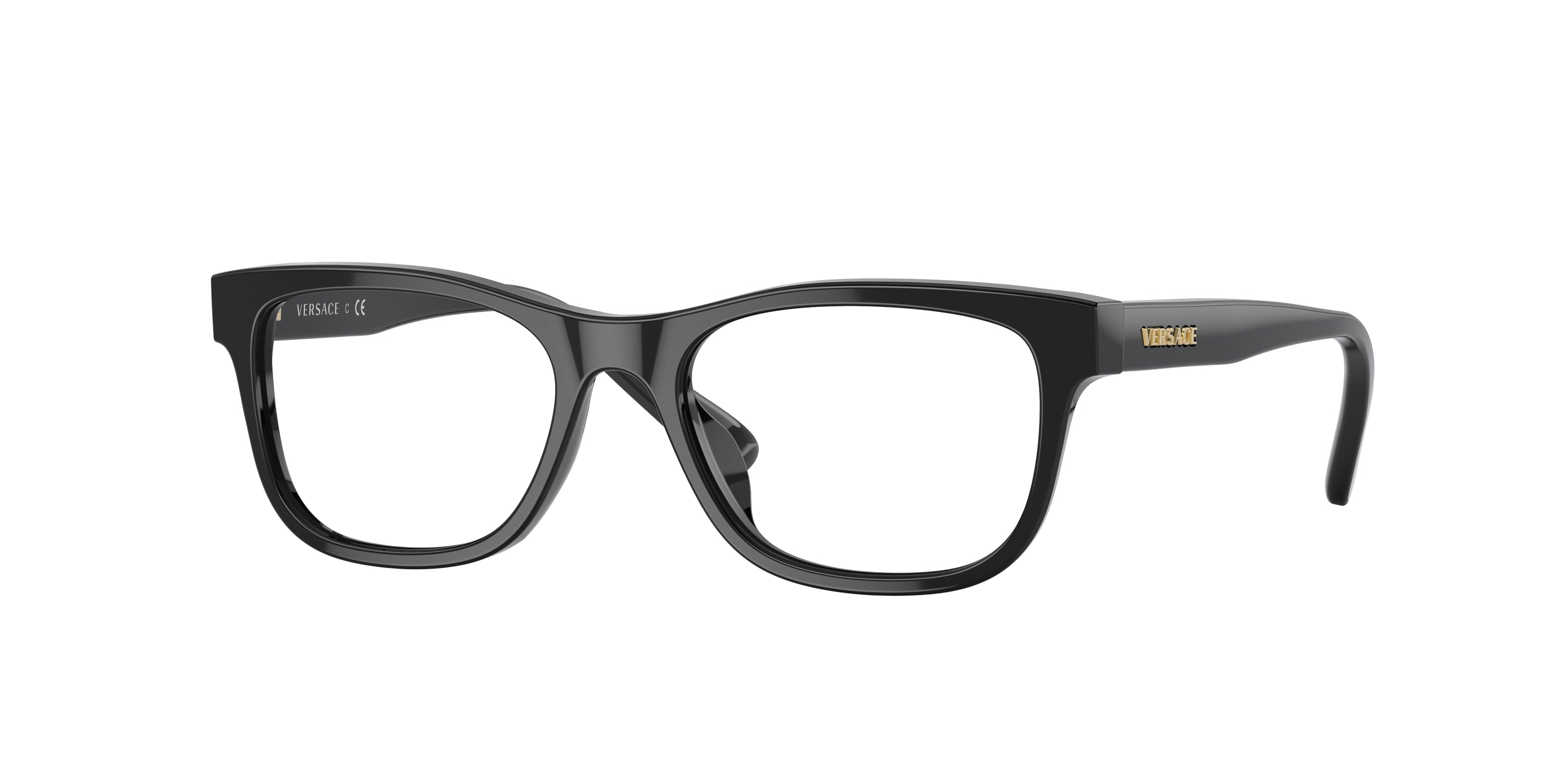 Versace Kids VK3325U Pillow Eyeglasses GB1-Black 47-130-16 - Color Map Black