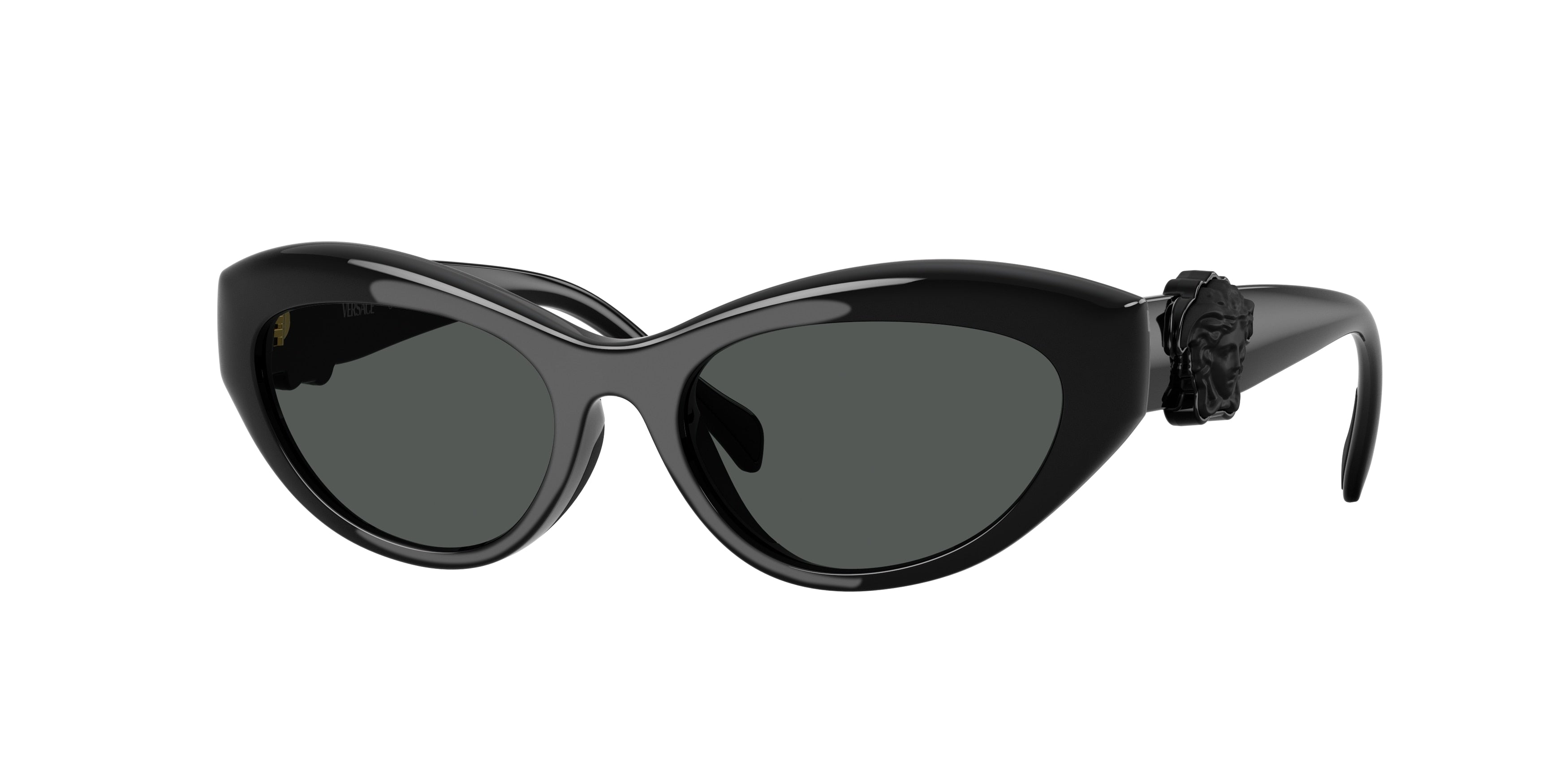 Versace Kids VK4005U Cat Eye Sunglasses GB1/87-Black 49-130-16 - Color Map Black