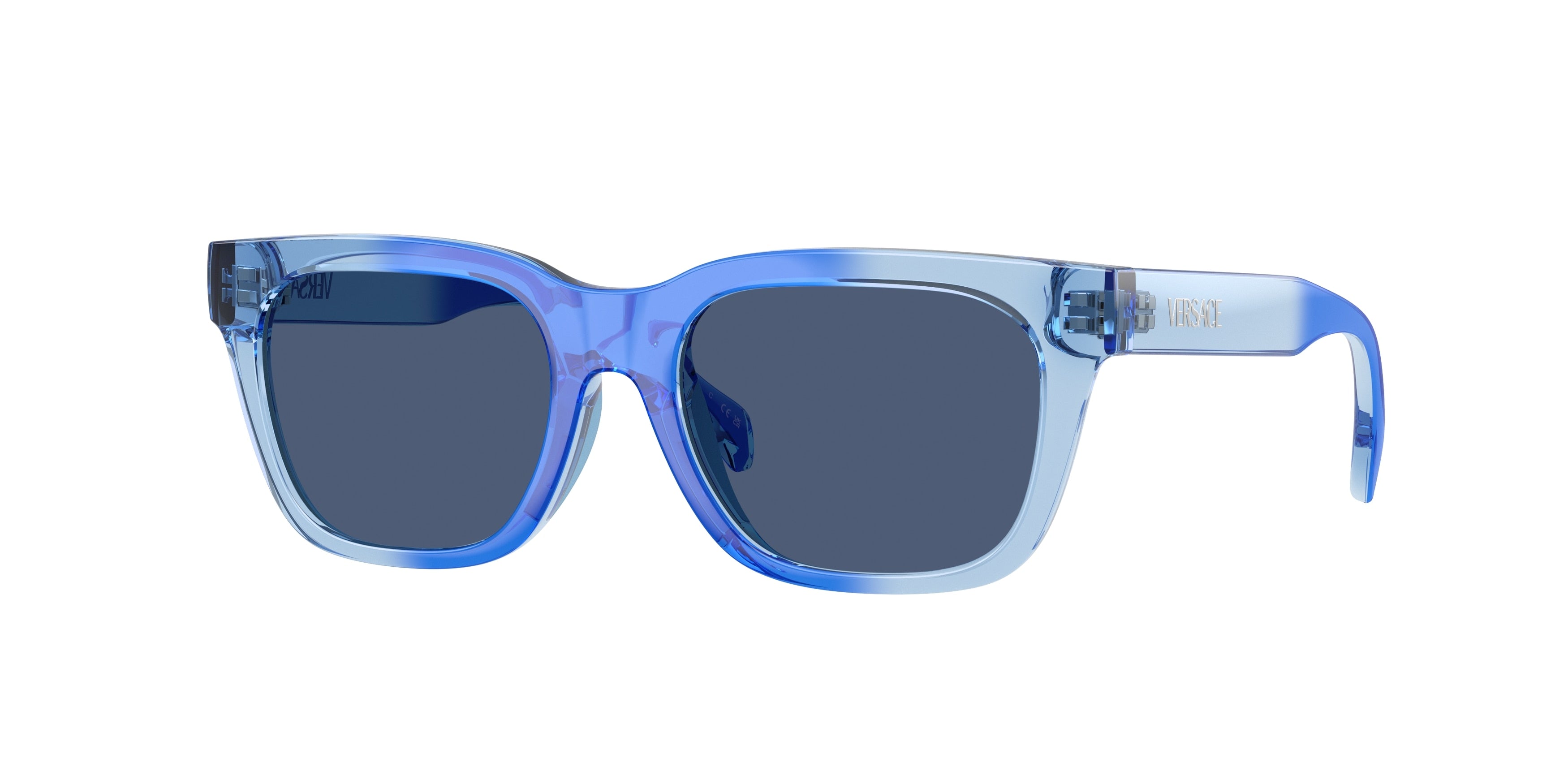 Versace Kids VK4006U Square Sunglasses 553280-Gradient Royal Blue Pale Blue 47-130-16 - Color Map Blue