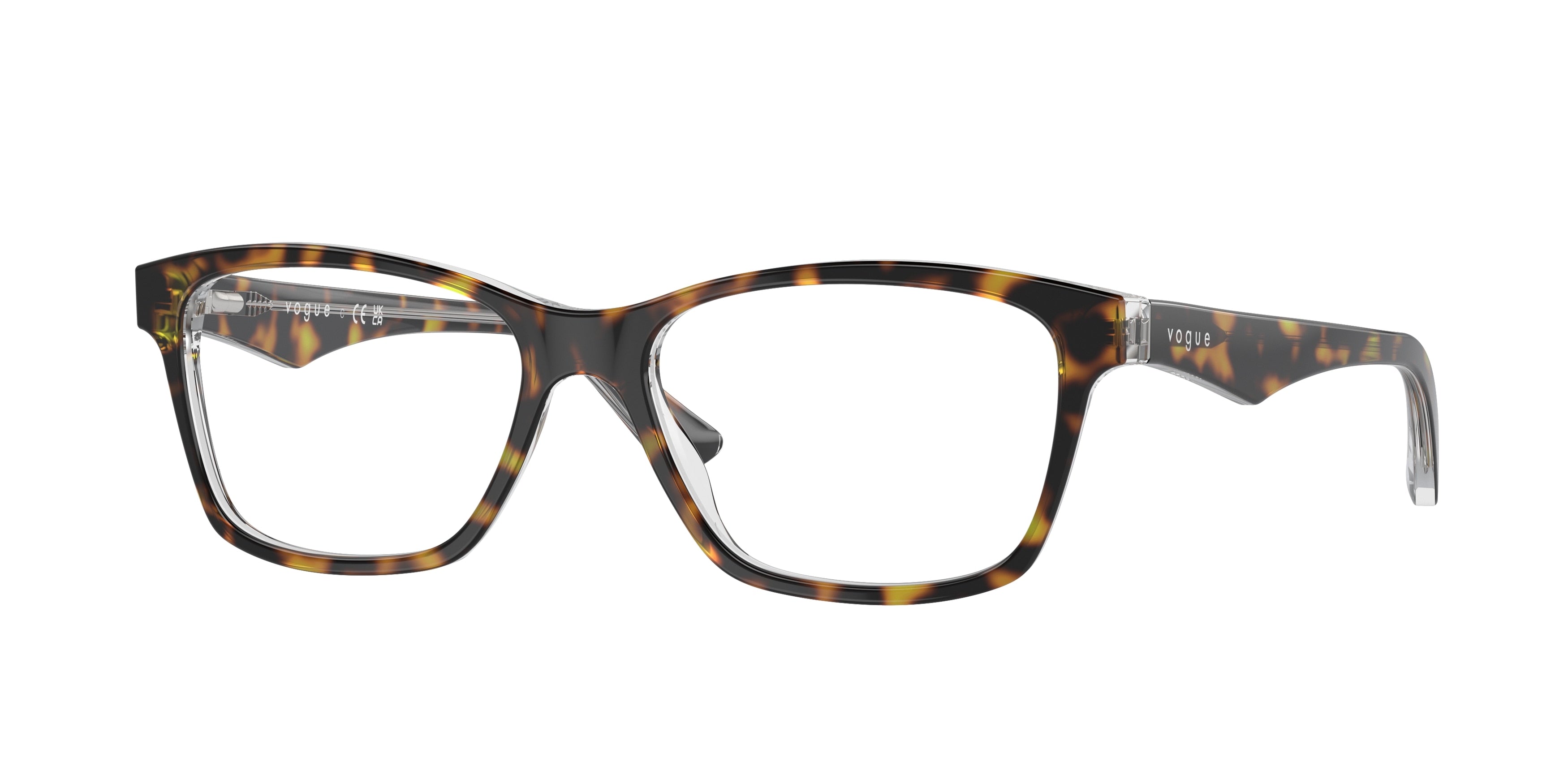 Vogue VO2787 Square Eyeglasses 1916-Havana 53-140-16 - Color Map Tortoise