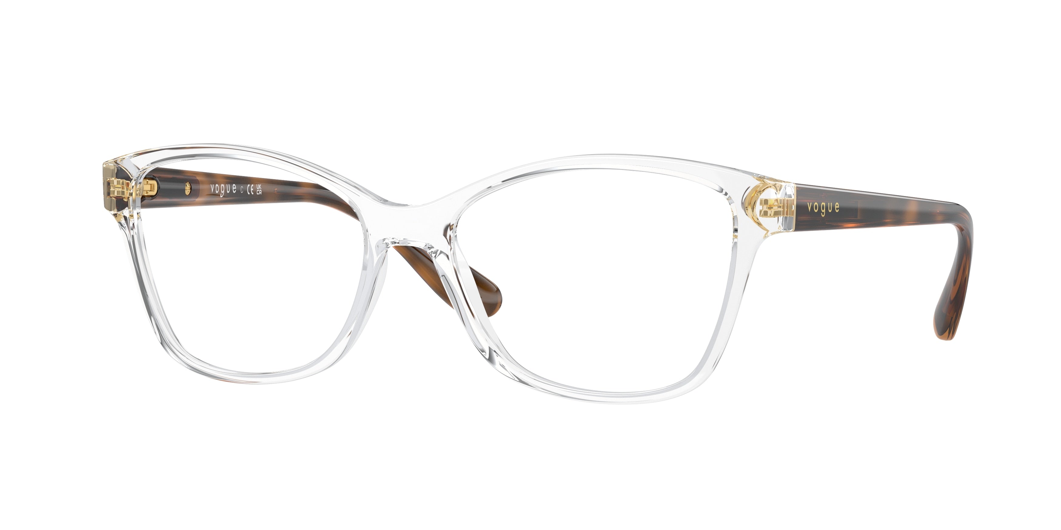 Vogue VO2998 Cat Eye Eyeglasses W745-Transparent 54-140-16 - Color Map Transparent