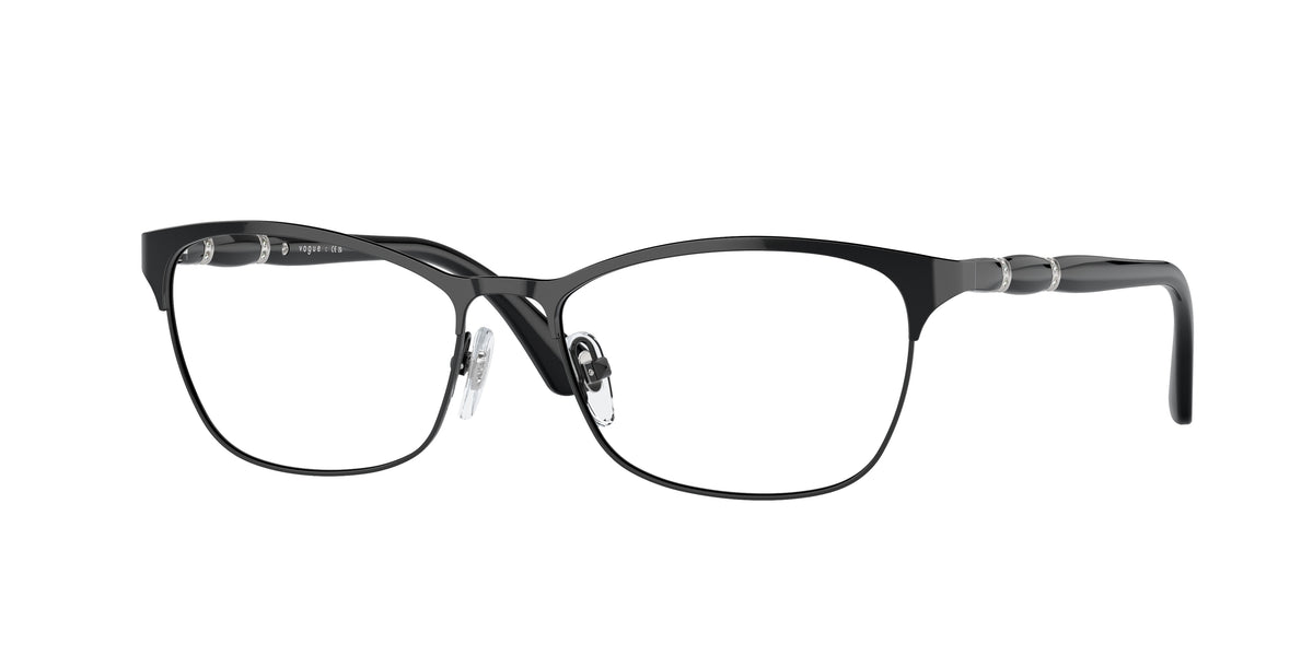 Vogue VO3987B Cat Eye Eyeglasses 352-Black 52-135-16 - Color Map Black