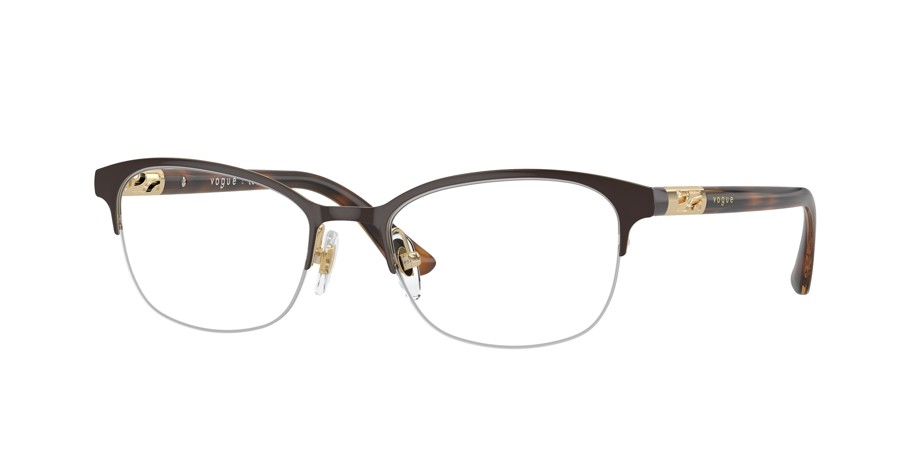 Vogue VO4067 Pillow Eyeglasses 997-Brown 53-140-18 - Color Map Brown