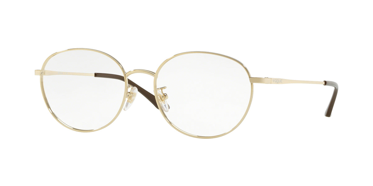 Vogue VO4116D Oval Eyeglasses 848-Pale Gold 54-140-17 - Color Map Gold