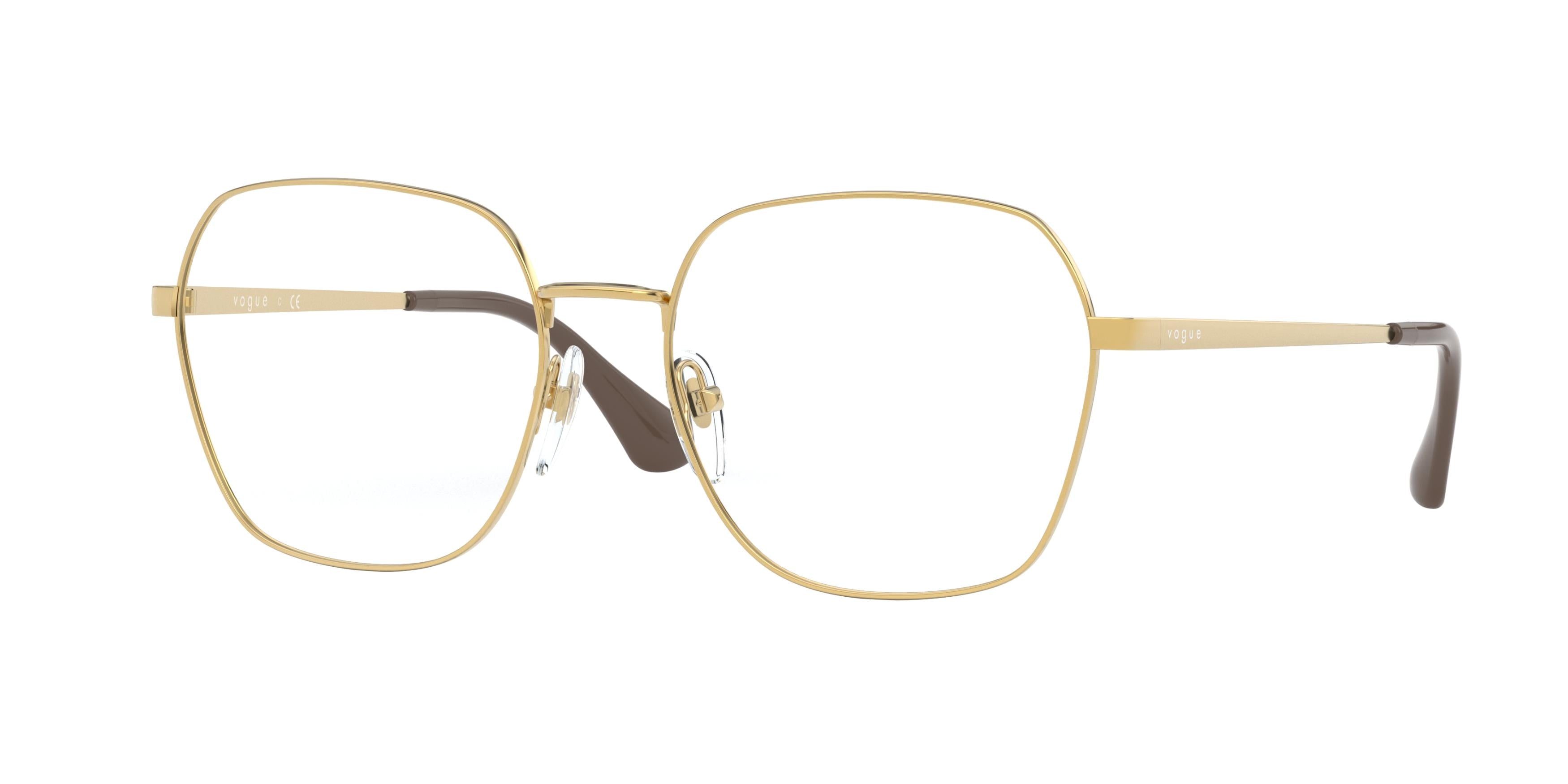 Vogue VO4170D Square Eyeglasses 280-Gold 55-140-17 - Color Map Gold