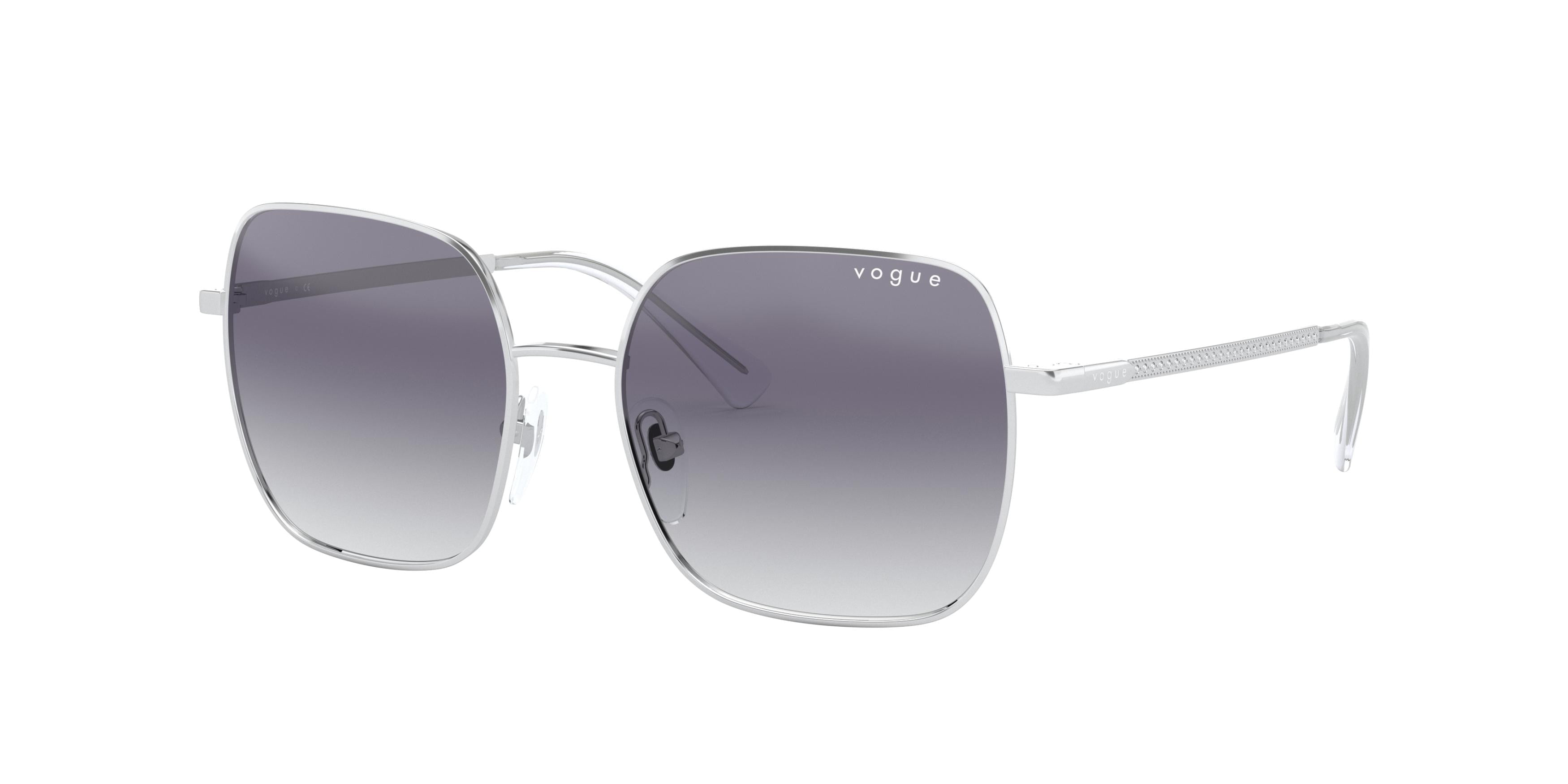 Vogue VO4175SB Square Sunglasses 323/79-Silver 53-135-17 - Color Map Silver