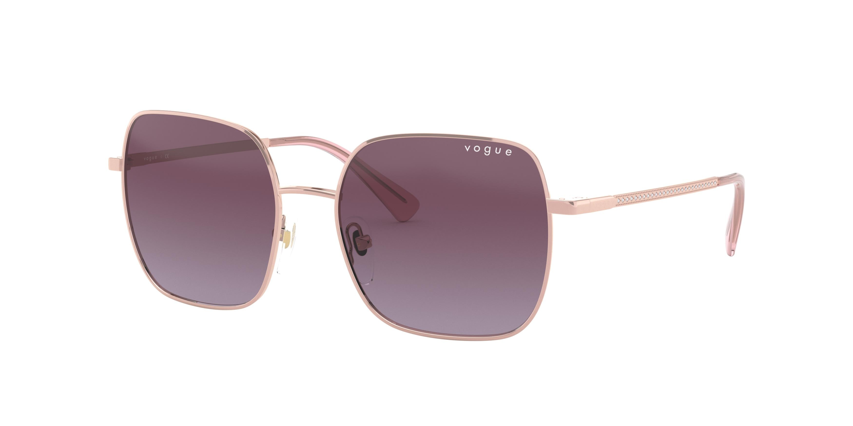 Vogue VO4175SB Square Sunglasses 51268H-Milky Pink 53-135-17 - Color Map Pink