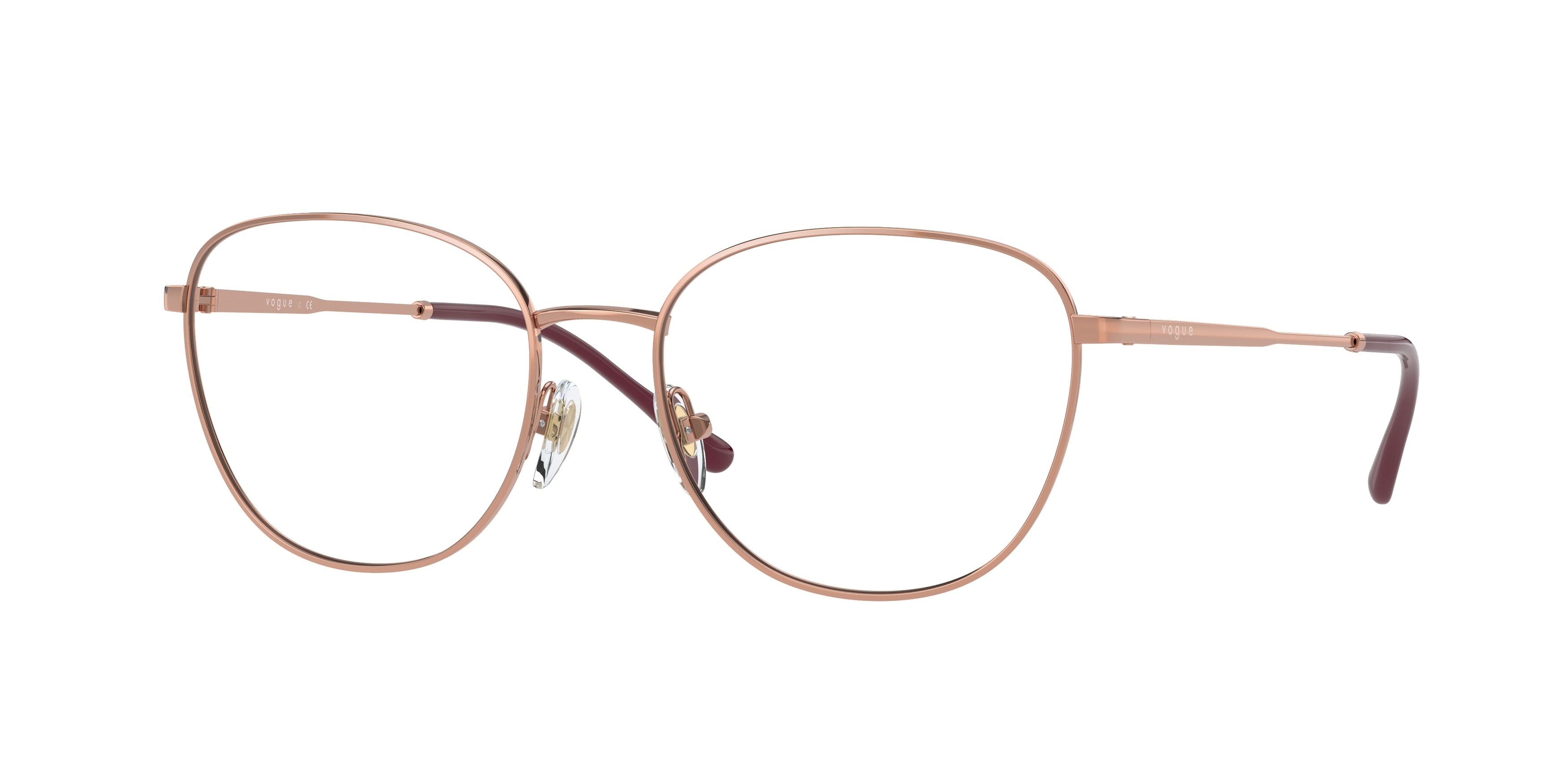 Vogue VO4231 Butterfly Eyeglasses 5152-Rose Gold 53-135-17 - Color Map Gold