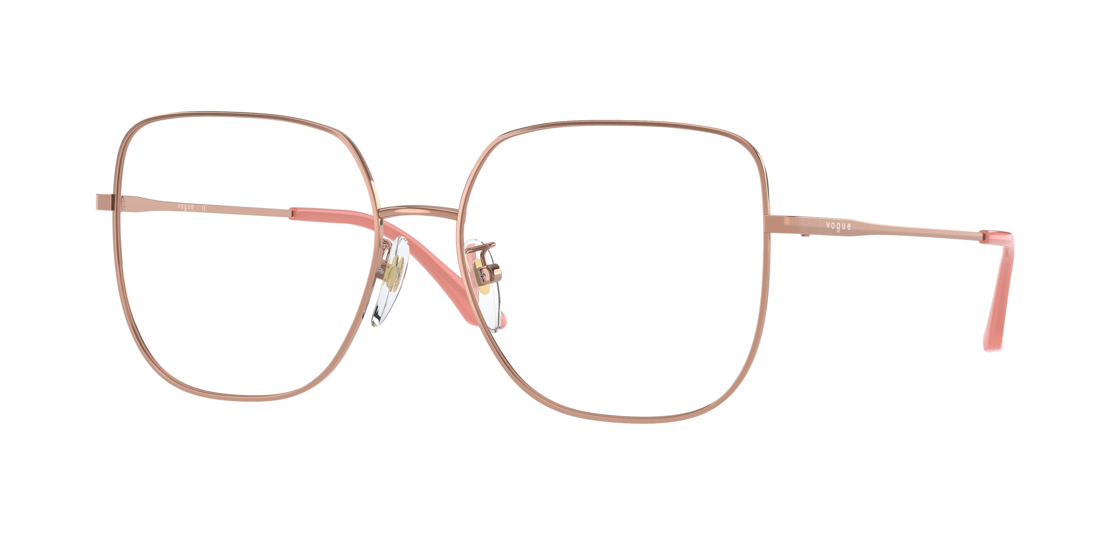 Vogue VO4238D Irregular Eyeglasses 5152-Rose Gold 56-145-16 - Color Map Gold
