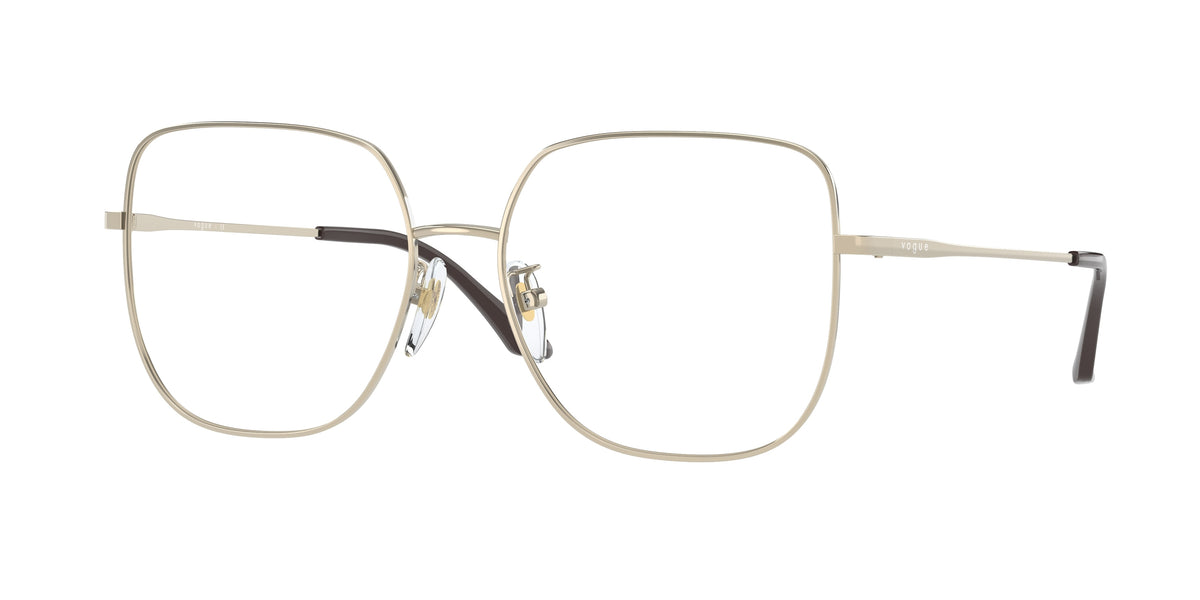 Vogue VO4238D Irregular Eyeglasses 848-Pale Gold 56-145-16 - Color Map Gold