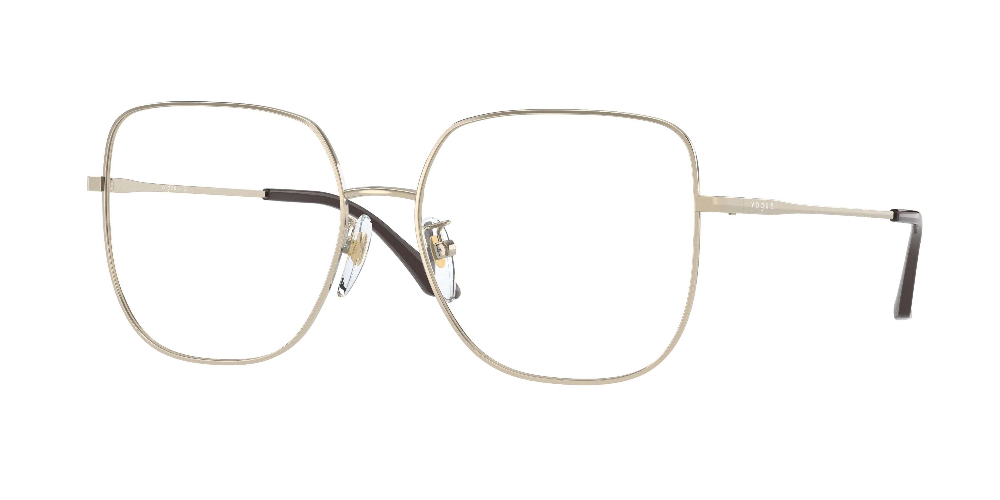 Vogue VO4238D Irregular Eyeglasses 848-Pale Gold 56-145-16 - Color Map Gold