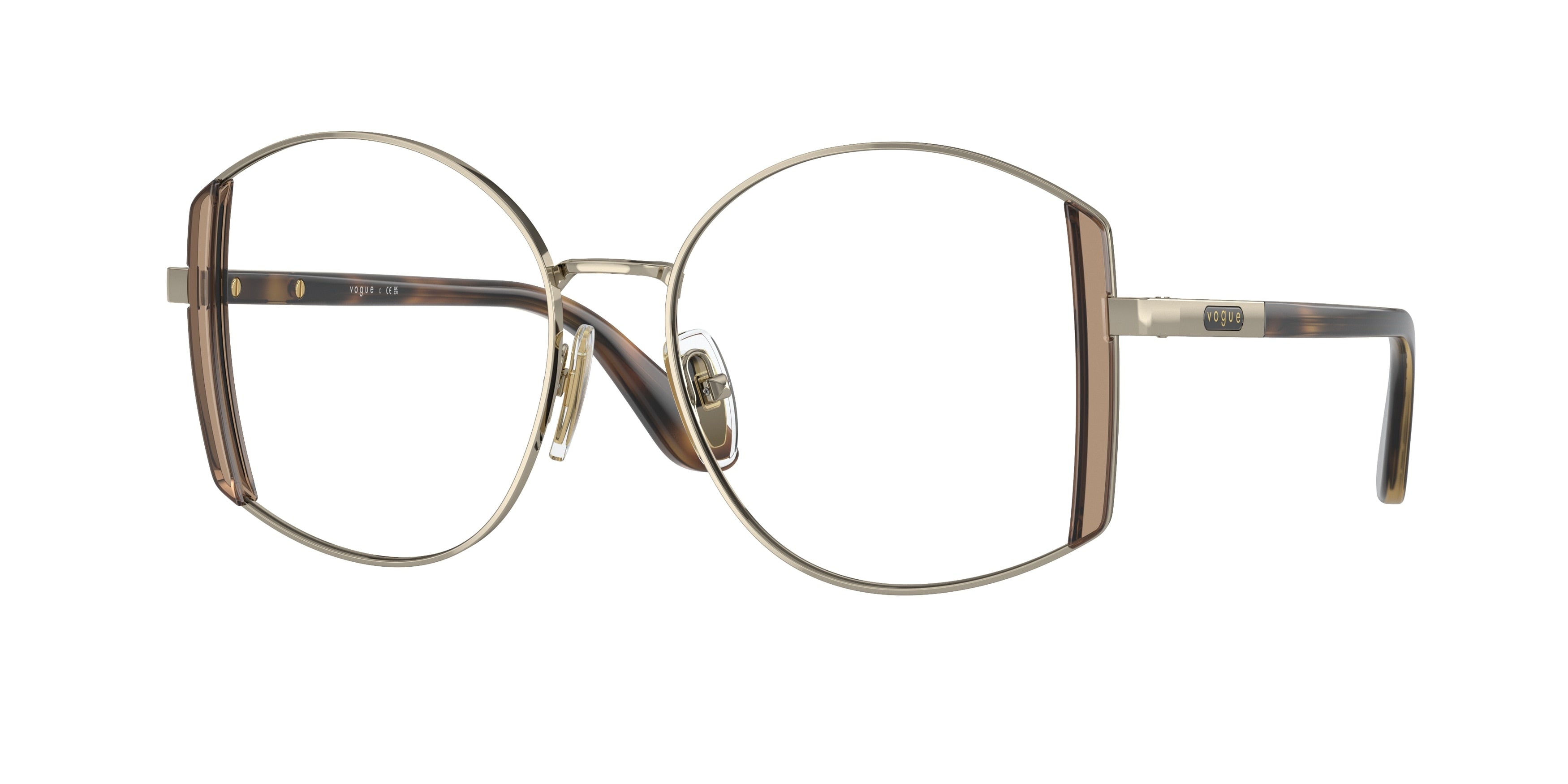 Vogue VO4269 Irregular Eyeglasses  848-Pale Gold 51-140-16 - Color Map Gold