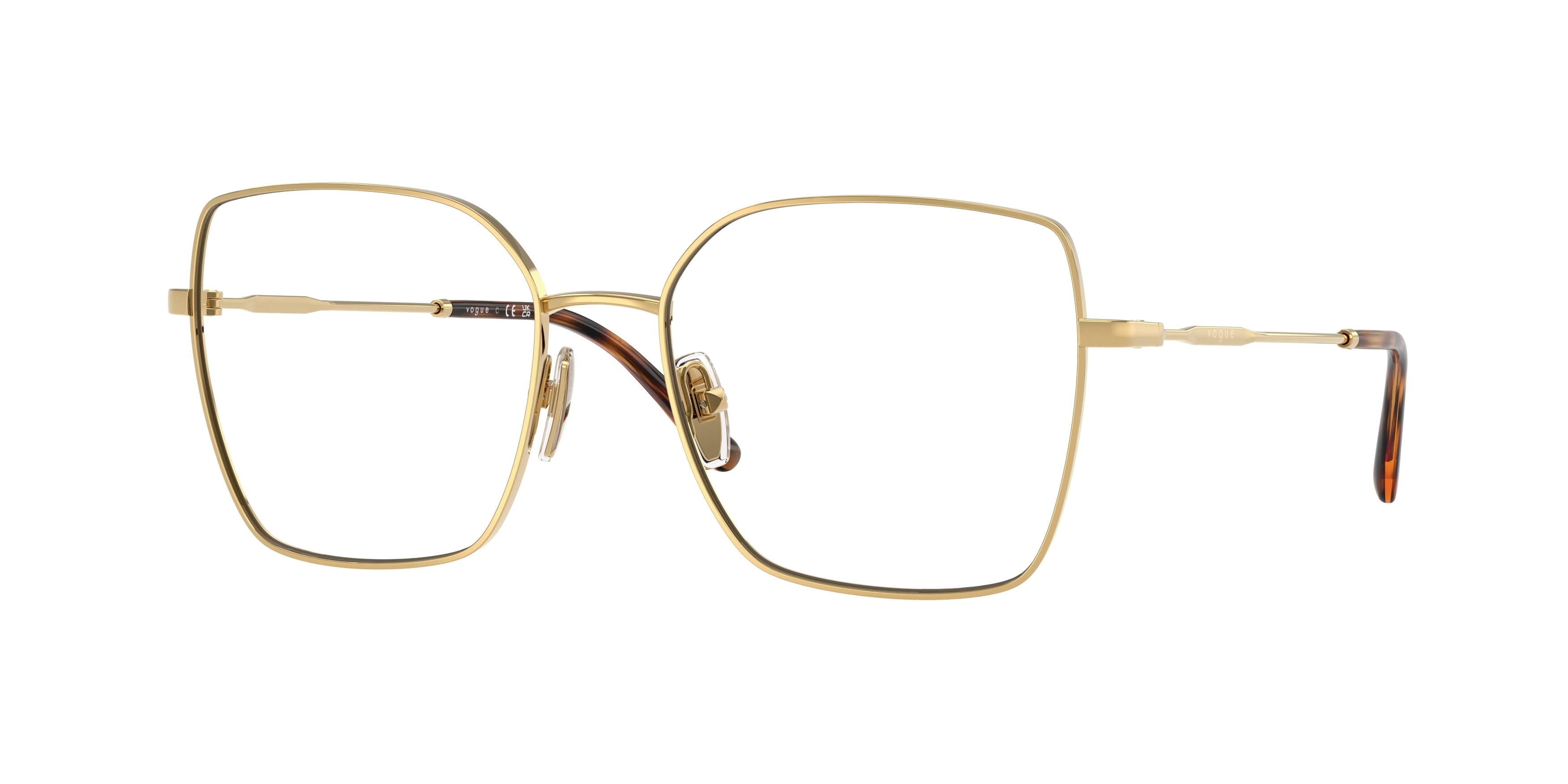 Vogue VO4274 Irregular Eyeglasses 5042-Gold 53-135-17 - Color Map Gold