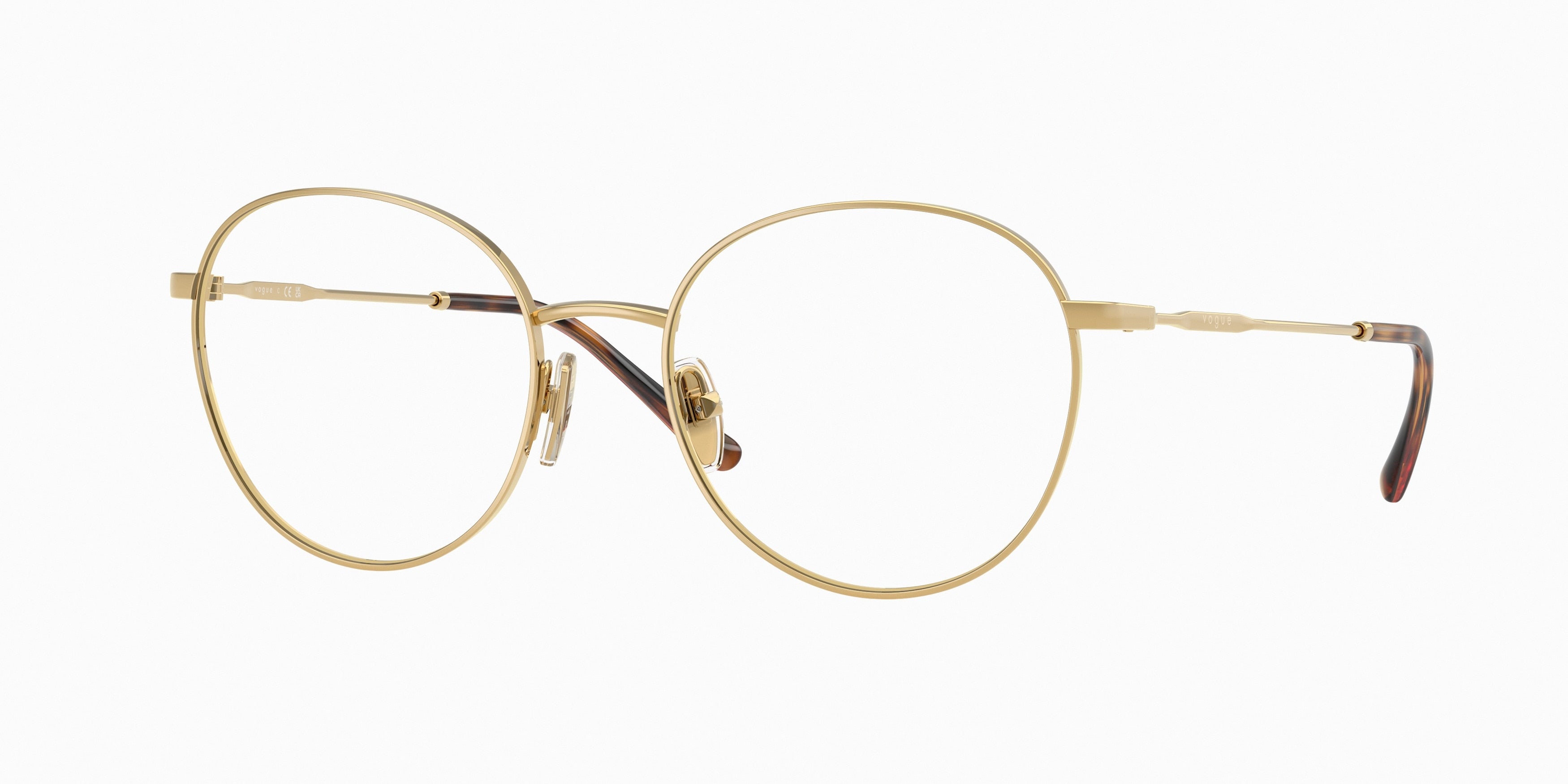 Vogue VO4280 Phantos Eyeglasses 5042-Gold 52-140-18 - Color Map Gold