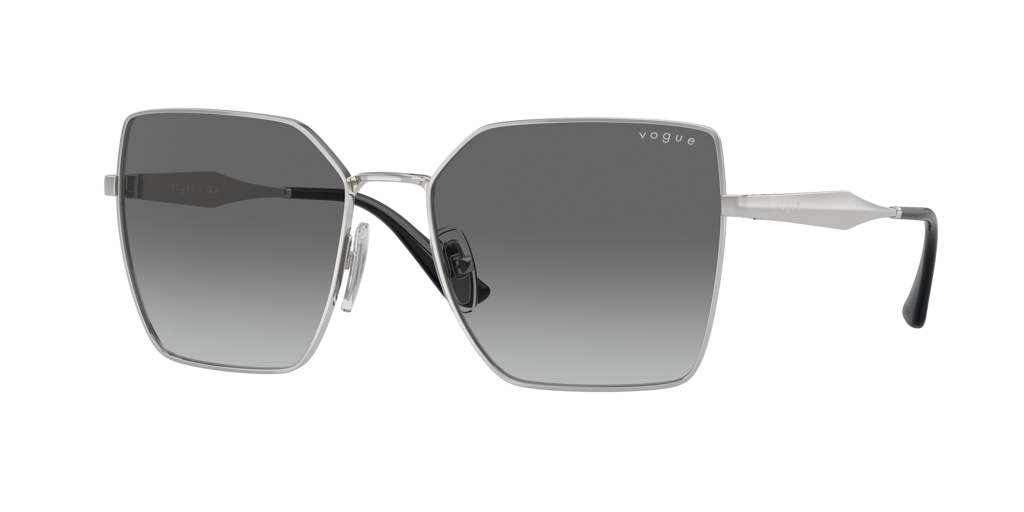 Vogue VO4284S Square Sunglasses 323/11-Silver 56-140-17 - Color Map Silver