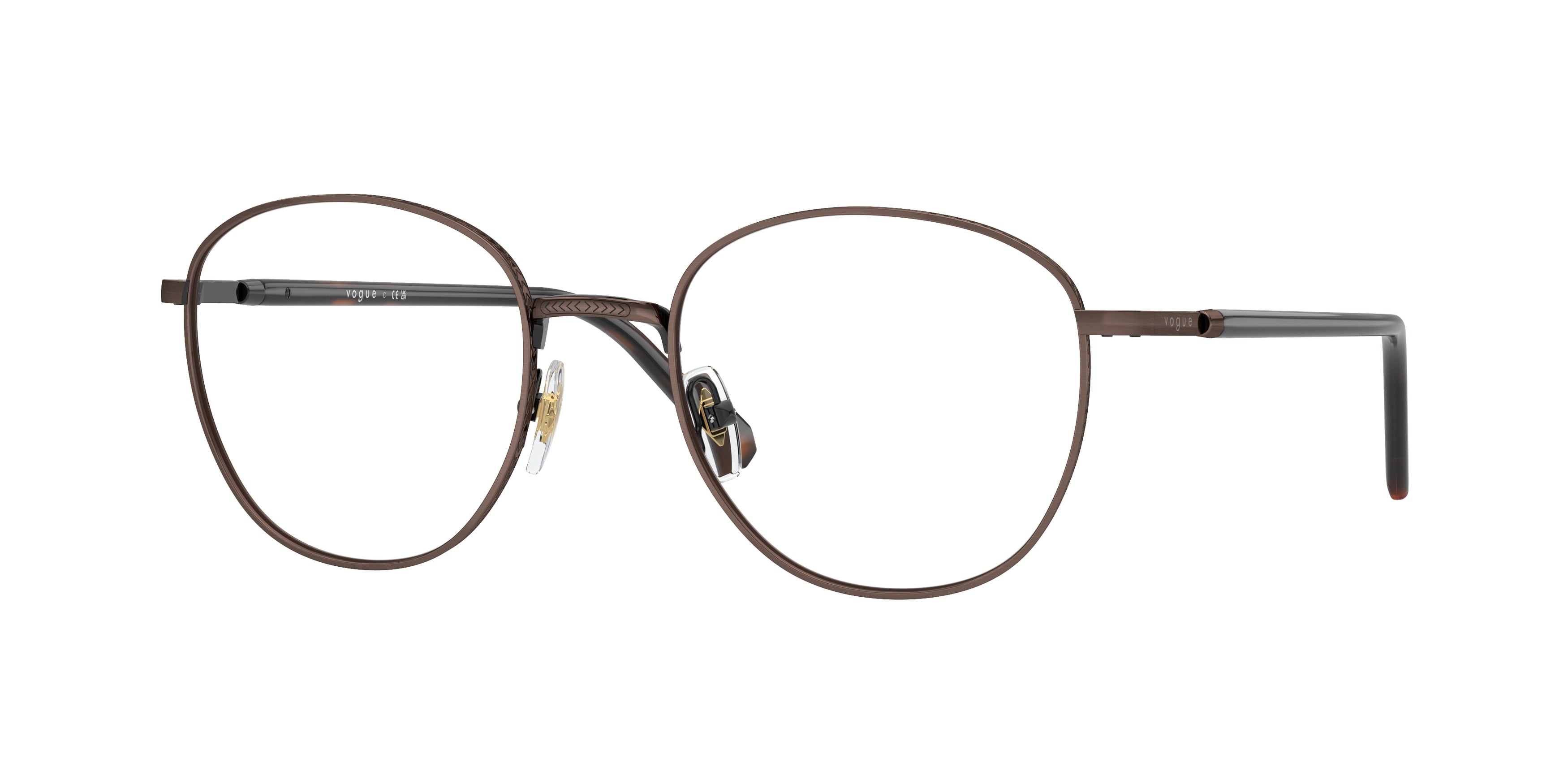 Vogue VO4291 Phantos Eyeglasses 5135-Antique Copper 52-145-20 - Color Map Brown