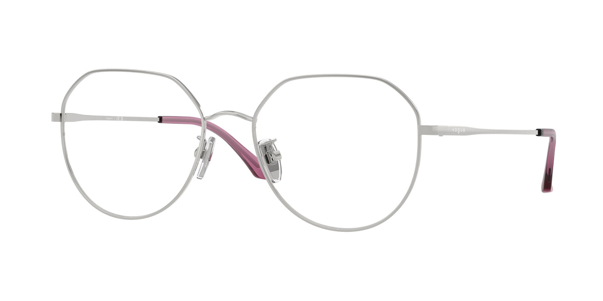 Vogue VO4301D Irregular Eyeglasses 323-Silver 55-145-18 - Color Map Silver
