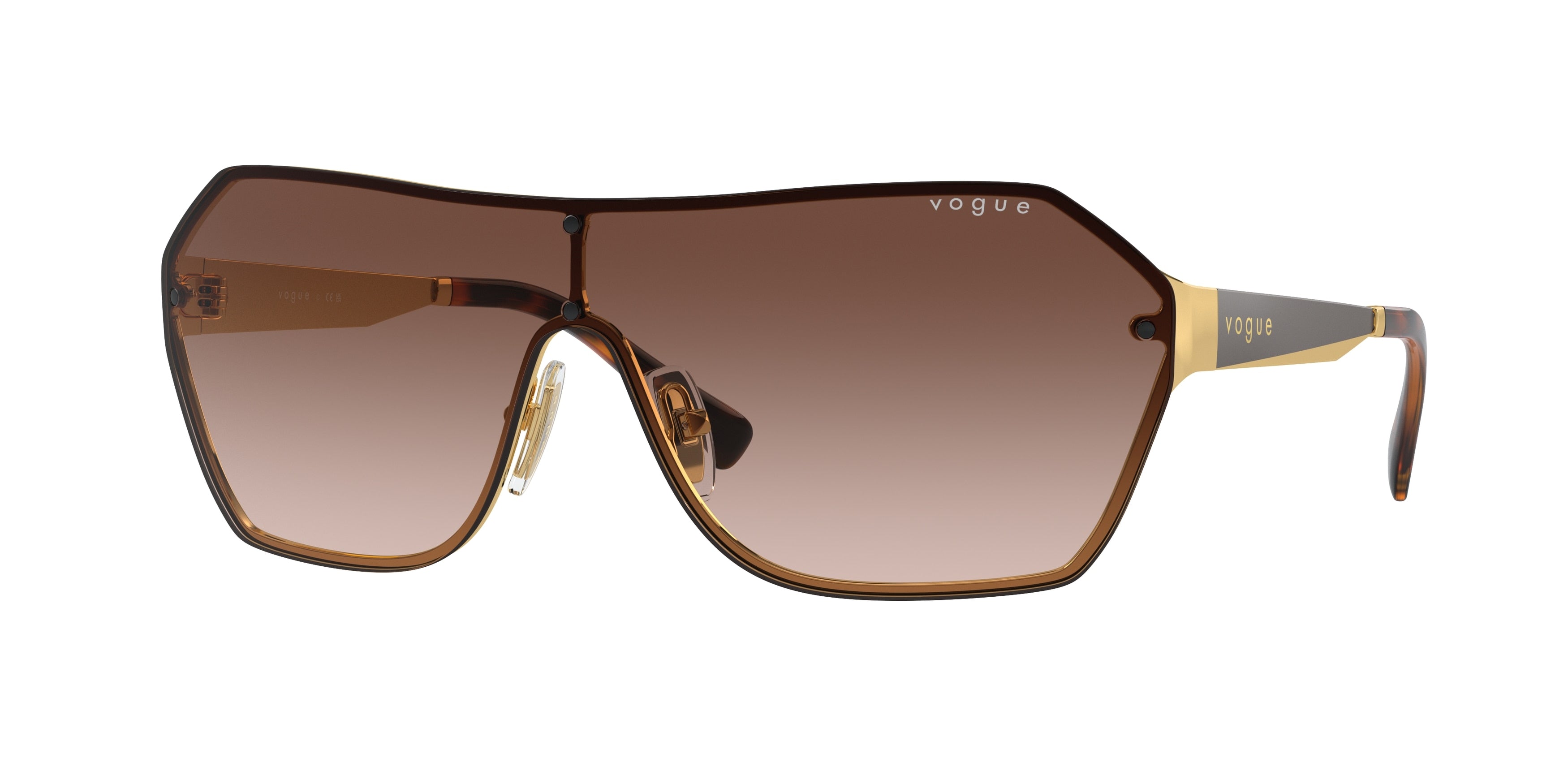 Vogue VO4302S Irregular Sunglasses 280/13-Gold 41-130-141 - Color Map Gold