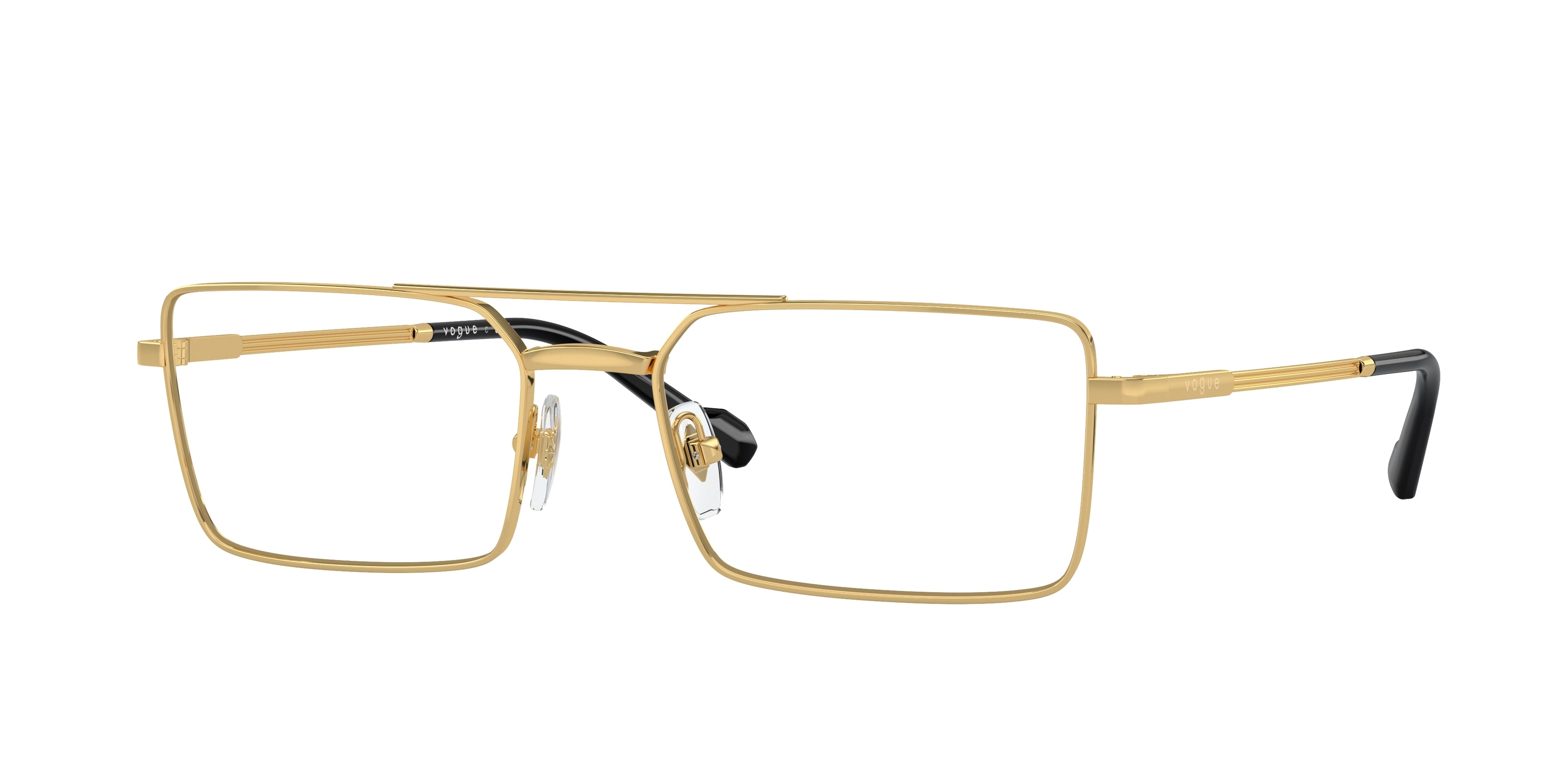 Vogue VO4310 Rectangle Eyeglasses 280-Gold 55-145-18 - Color Map Gold