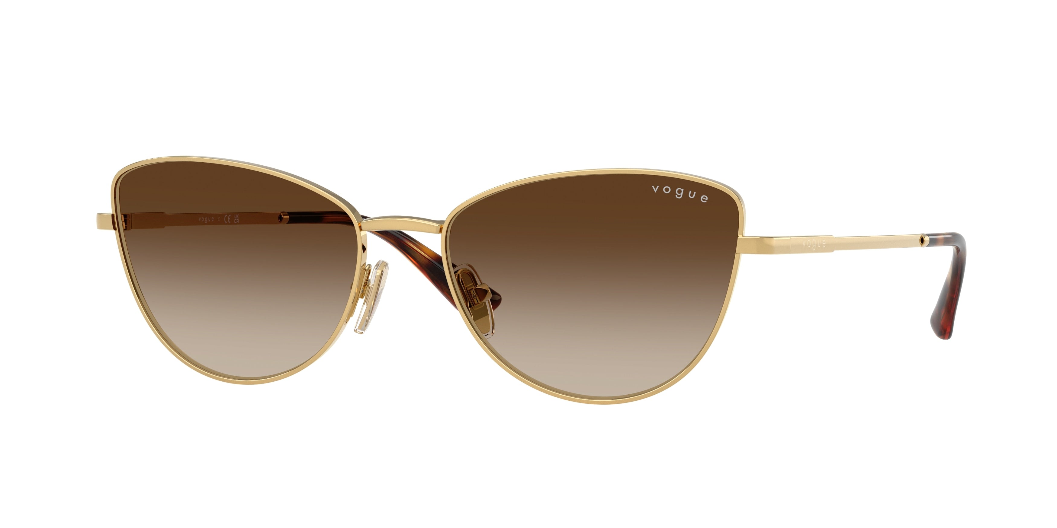 Vogue VO4324S Butterfly Sunglasses 280/13-Gold 56-140-17 - Color Map Gold