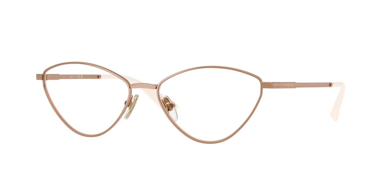 Vogue VO4325 Irregular Eyeglasses 5152-Rose Gold 55-140-16 - Color Map Gold