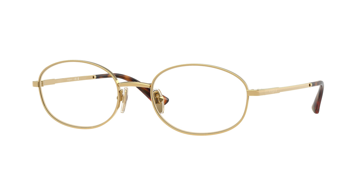 Vogue VO4326 Oval Eyeglasses 280-Gold 54-140-20 - Color Map Gold