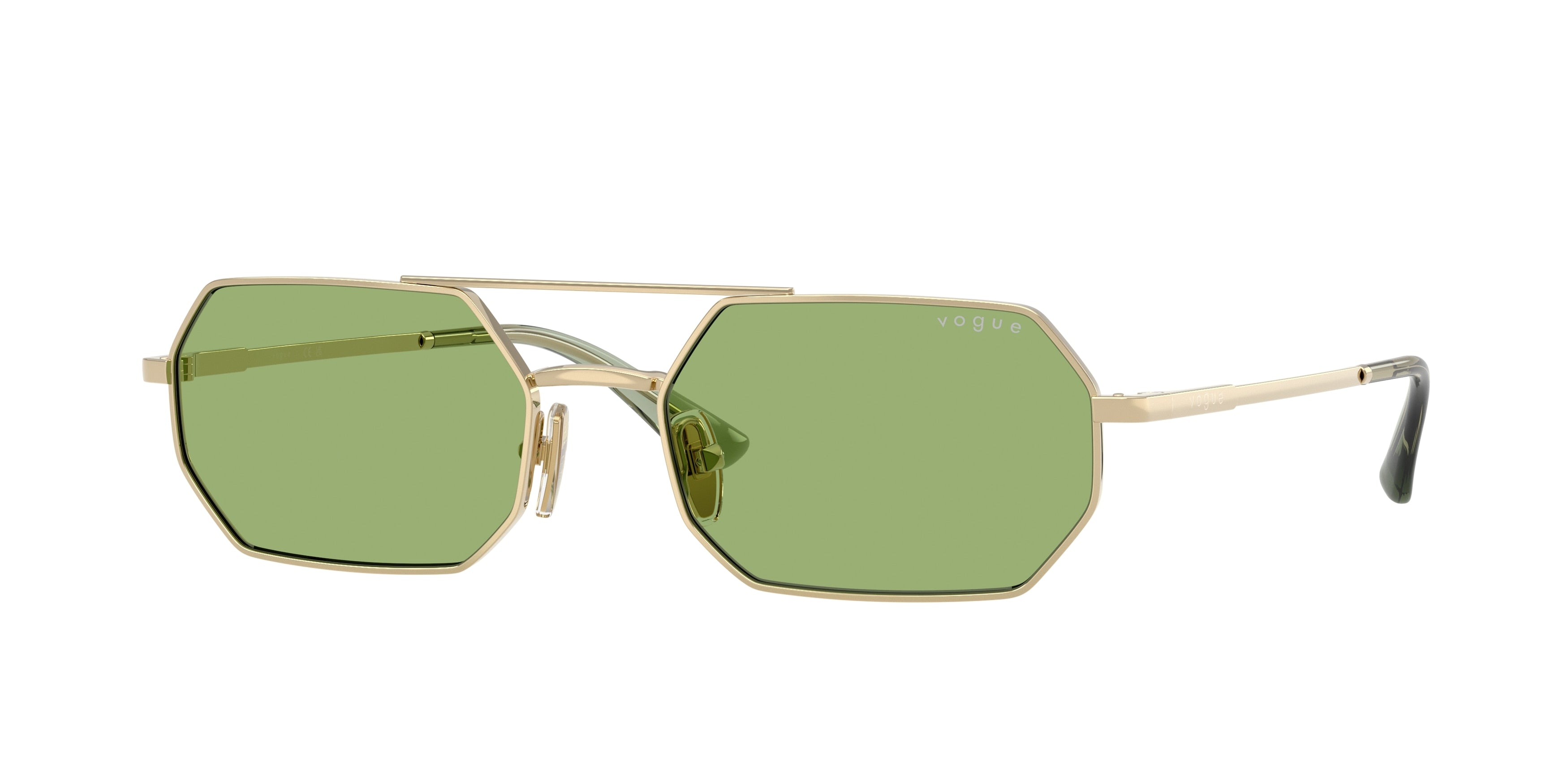 Vogue VO4329S Irregular Sunglasses 848/2-Pale Gold 55-140-18 - Color Map Gold